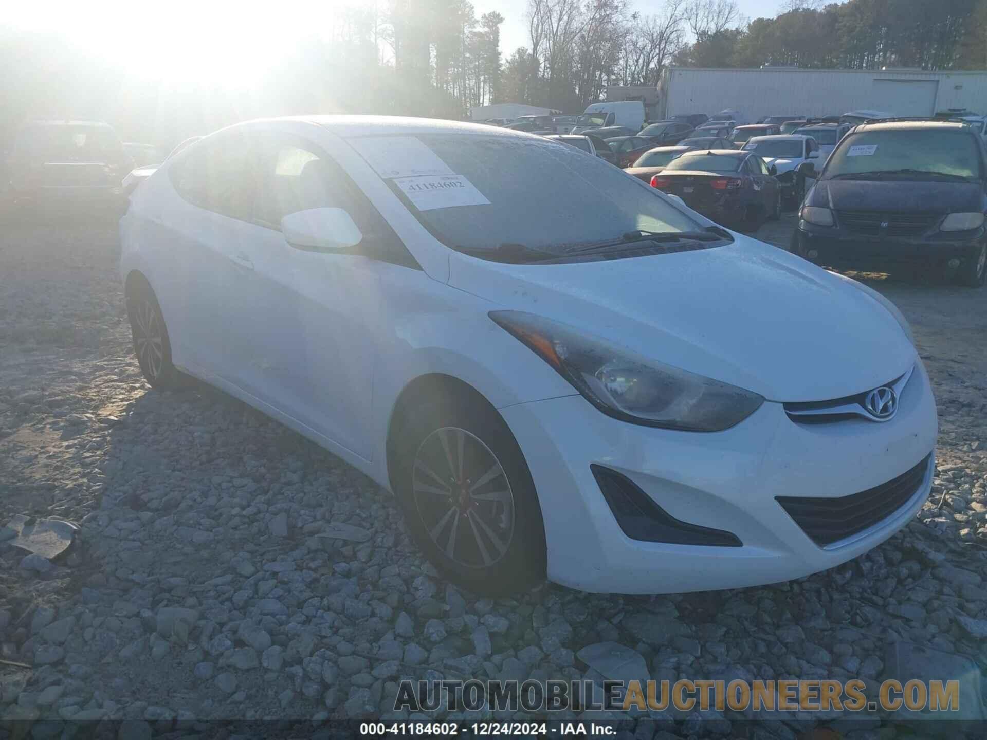 5NPDH4AE7GH728861 HYUNDAI ELANTRA 2016