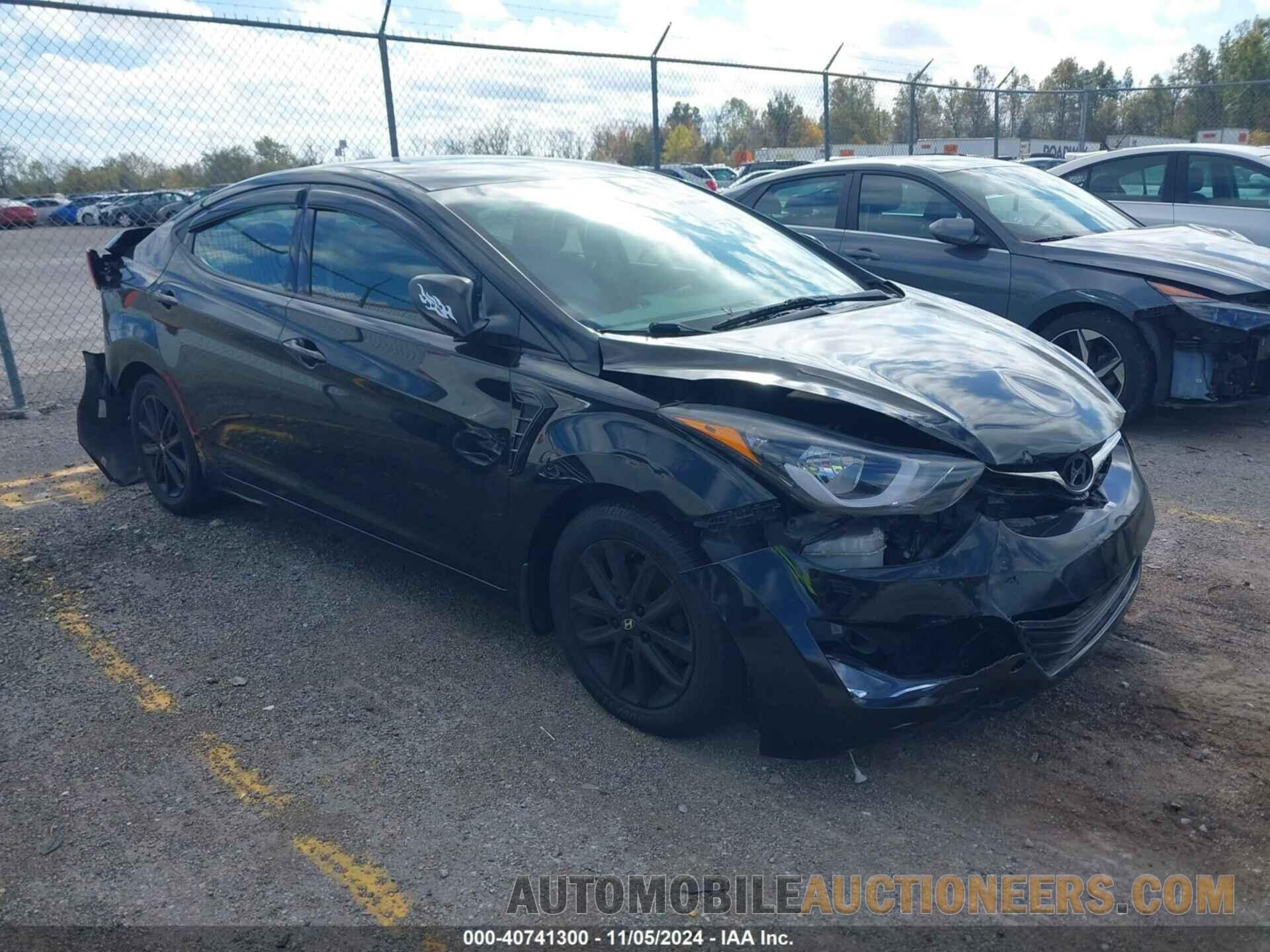 5NPDH4AE7GH775453 HYUNDAI ELANTRA 2016