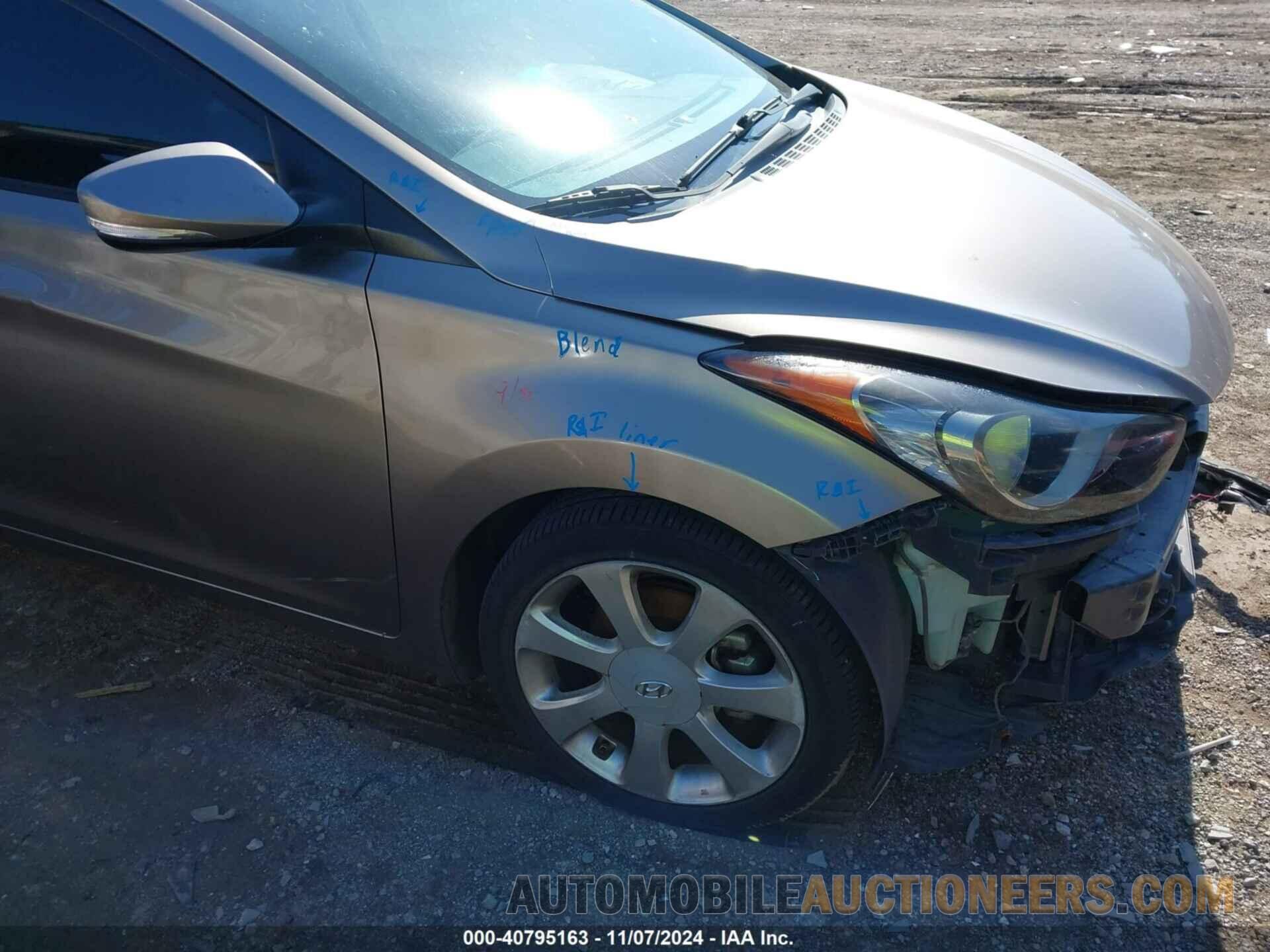 5NPDH4AE8DH292176 HYUNDAI ELANTRA 2013