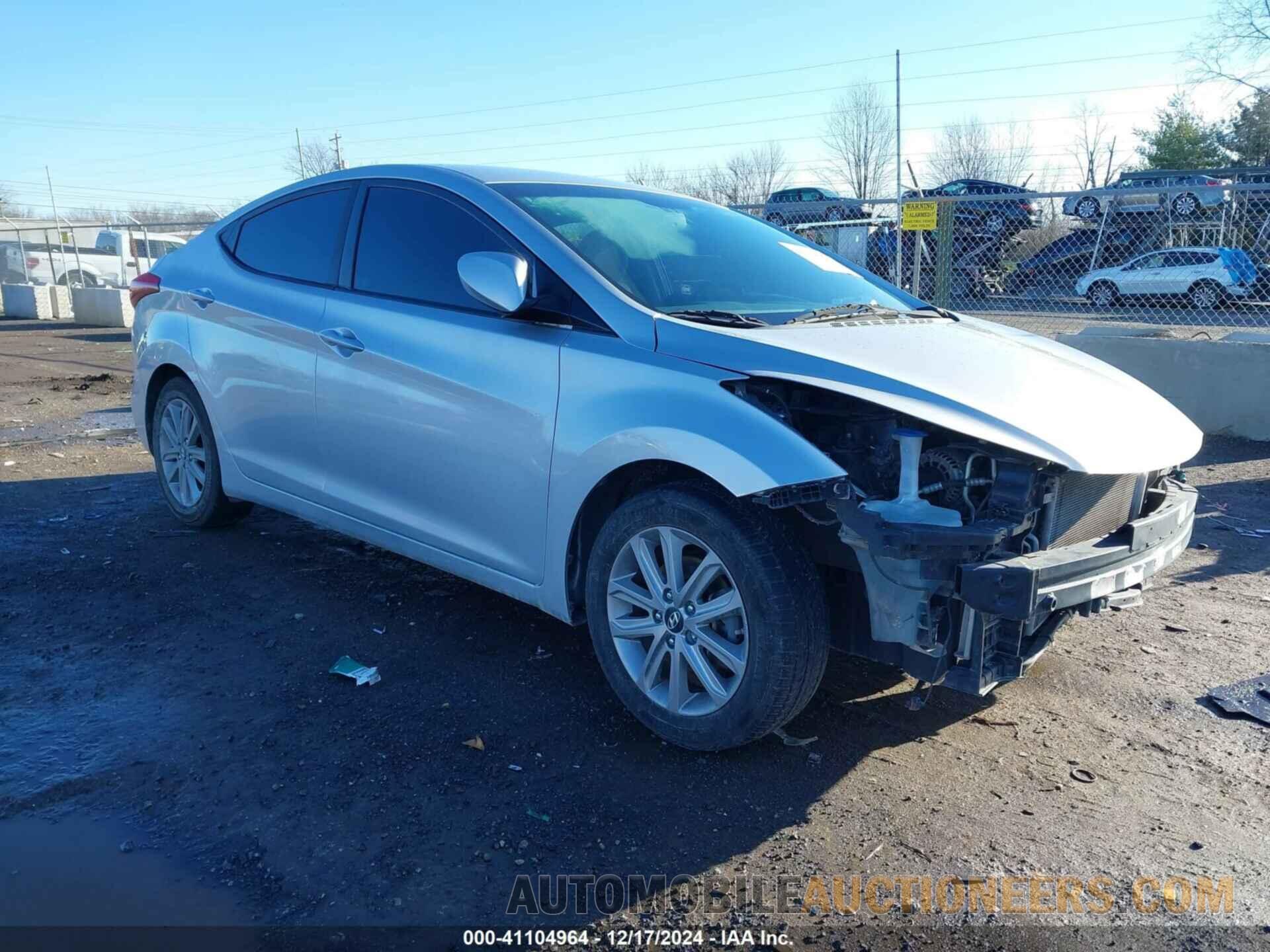 5NPDH4AE8EH473120 HYUNDAI ELANTRA 2014