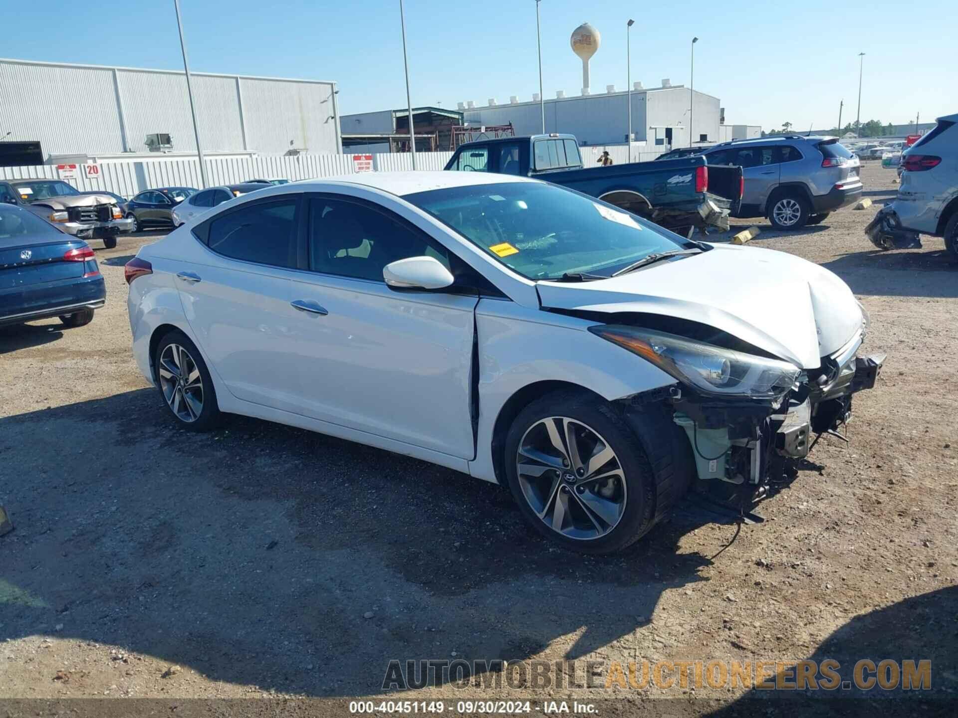 5NPDH4AE8EH503927 HYUNDAI ELANTRA 2014