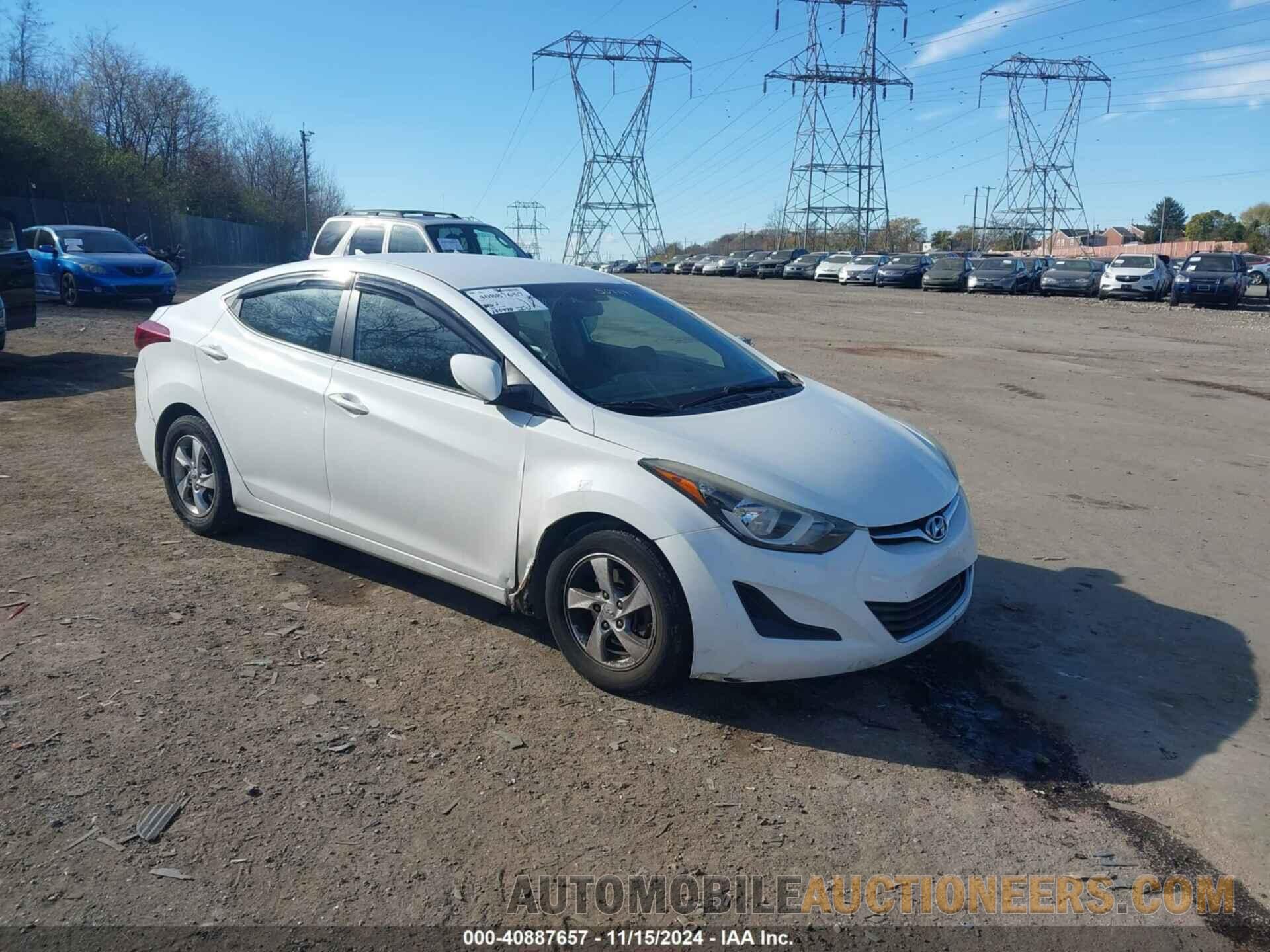 5NPDH4AE8EH507119 HYUNDAI ELANTRA 2014