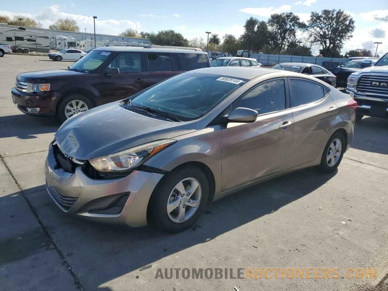 5NPDH4AE8EH530481 HYUNDAI ELANTRA 2014