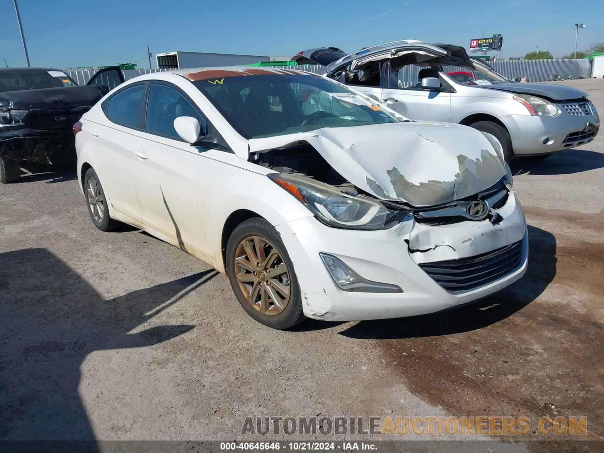 5NPDH4AE8FH561070 HYUNDAI ELANTRA 2015