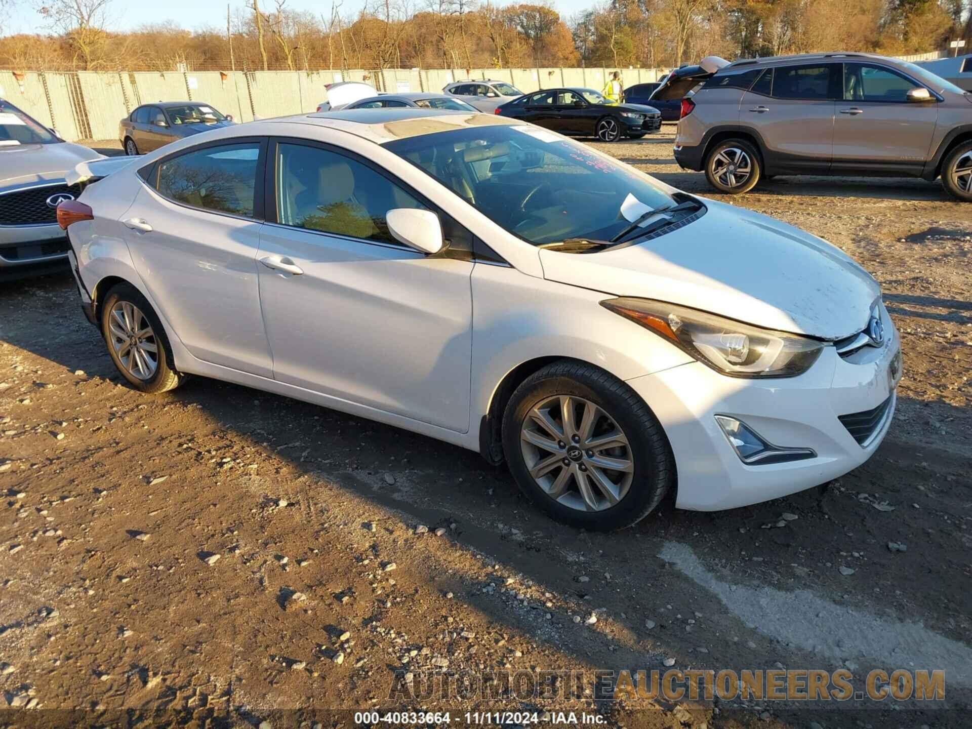 5NPDH4AE8FH595364 HYUNDAI ELANTRA 2015