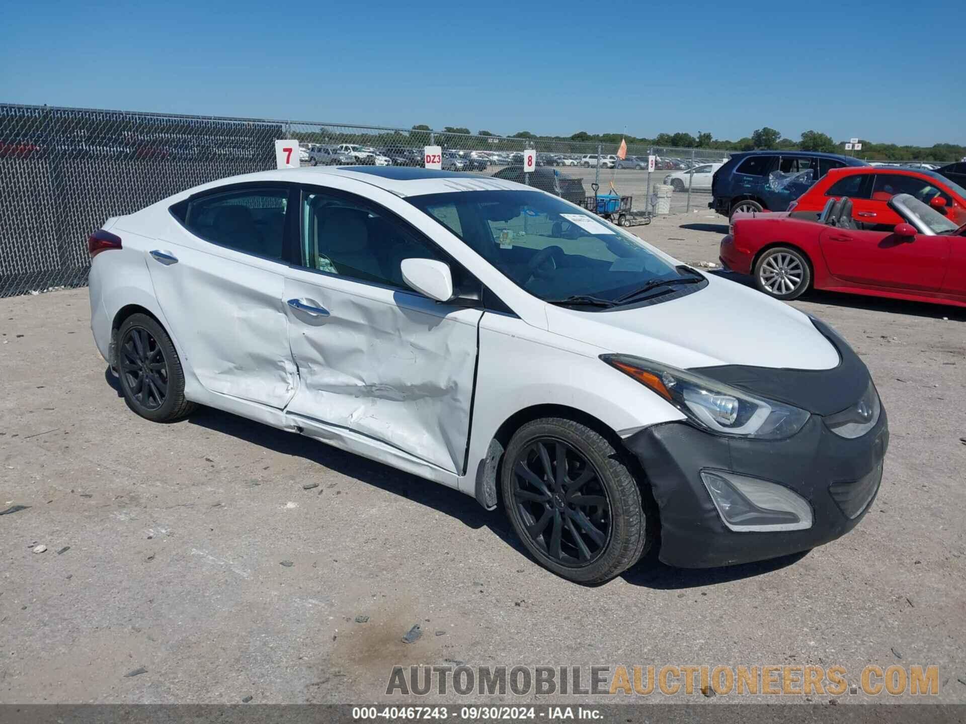 5NPDH4AE8FH596613 HYUNDAI ELANTRA 2015