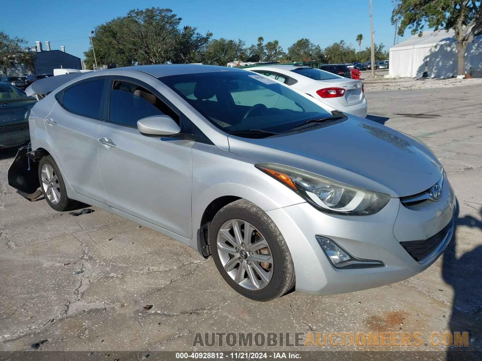 5NPDH4AE8FH612387 HYUNDAI ELANTRA 2015