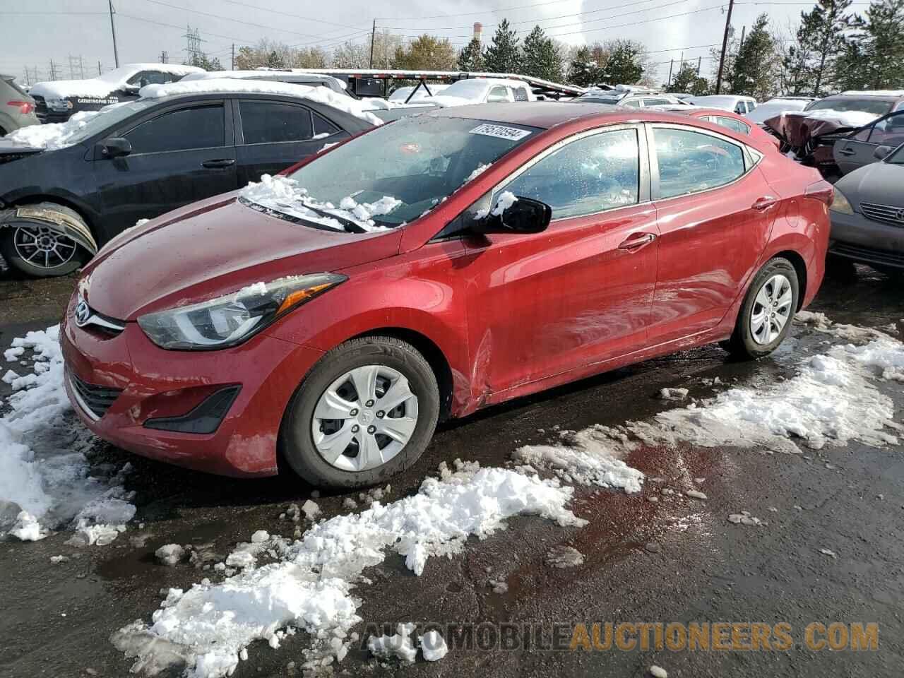 5NPDH4AE8GH686667 HYUNDAI ELANTRA 2016