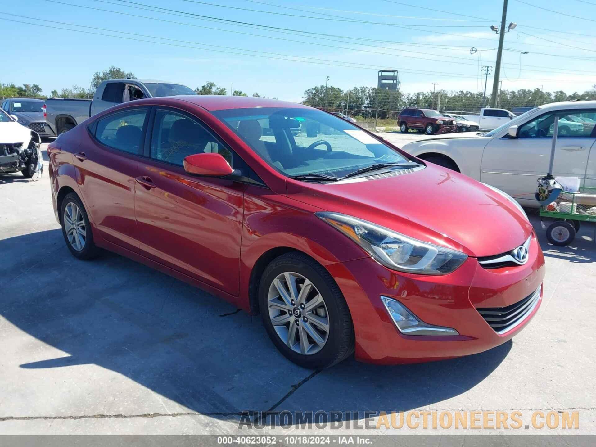 5NPDH4AE8GH689620 HYUNDAI ELANTRA 2016