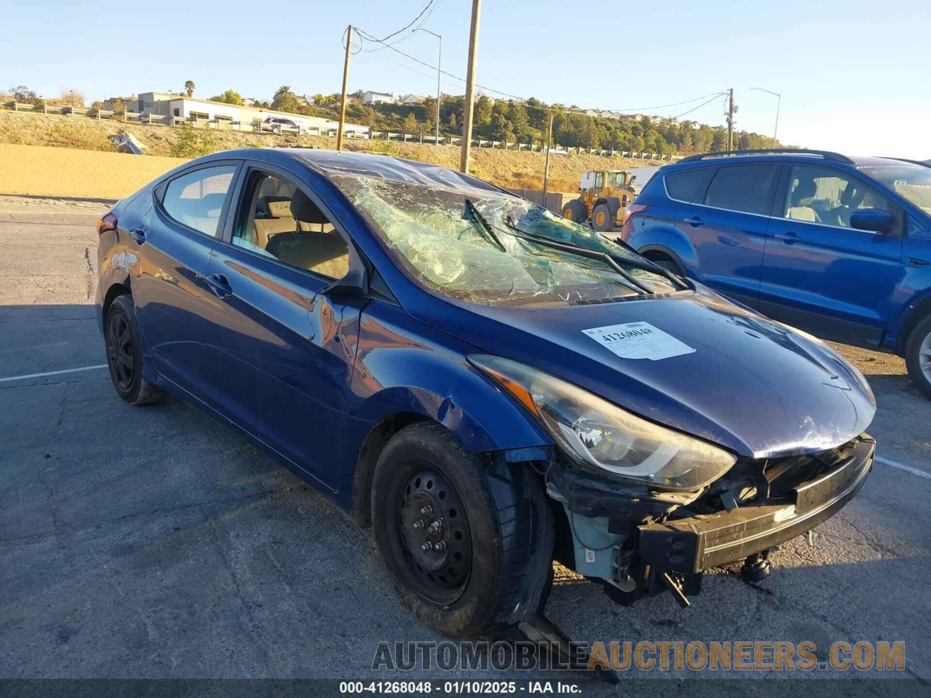 5NPDH4AE8GH696485 HYUNDAI ELANTRA 2016