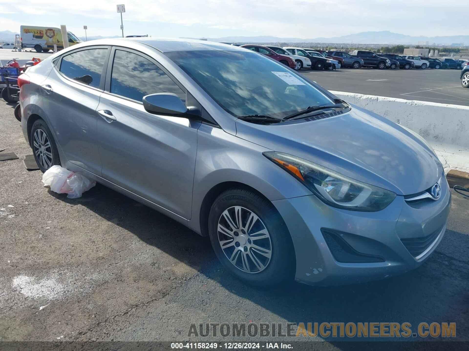 5NPDH4AE8GH706500 HYUNDAI ELANTRA 2016