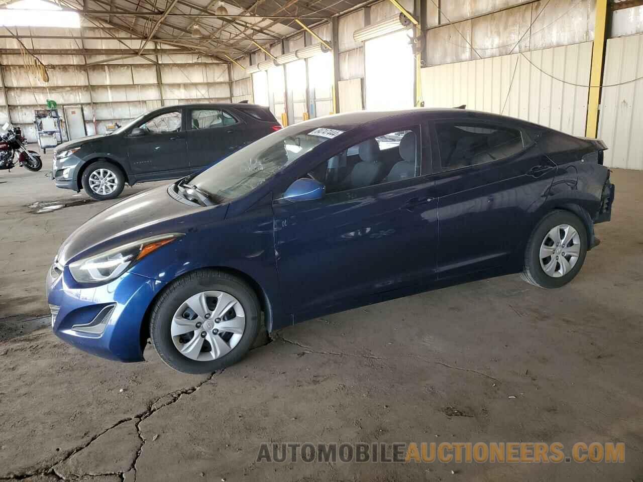 5NPDH4AE8GH707257 HYUNDAI ELANTRA 2016