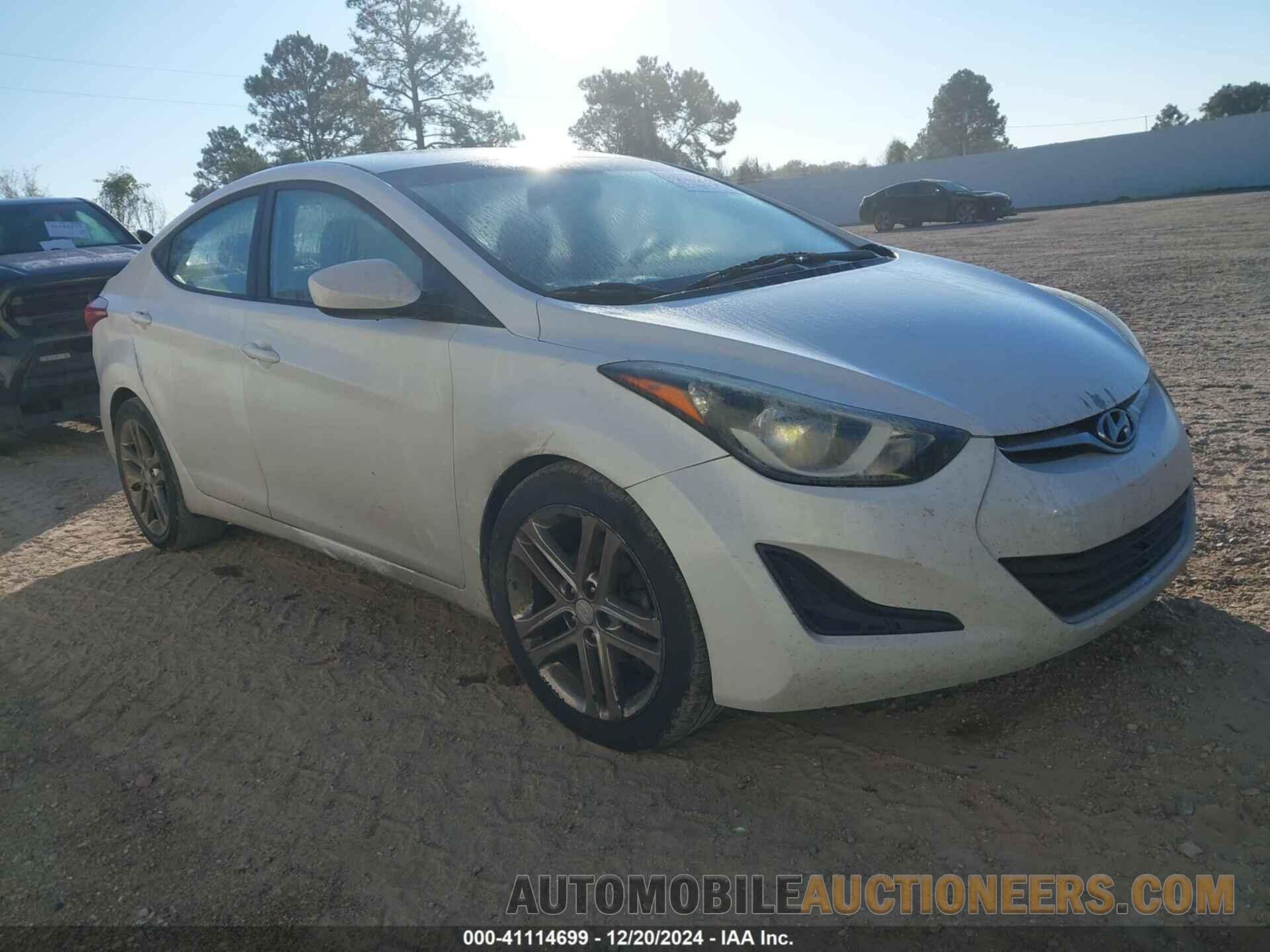 5NPDH4AE8GH719862 HYUNDAI ELANTRA 2016