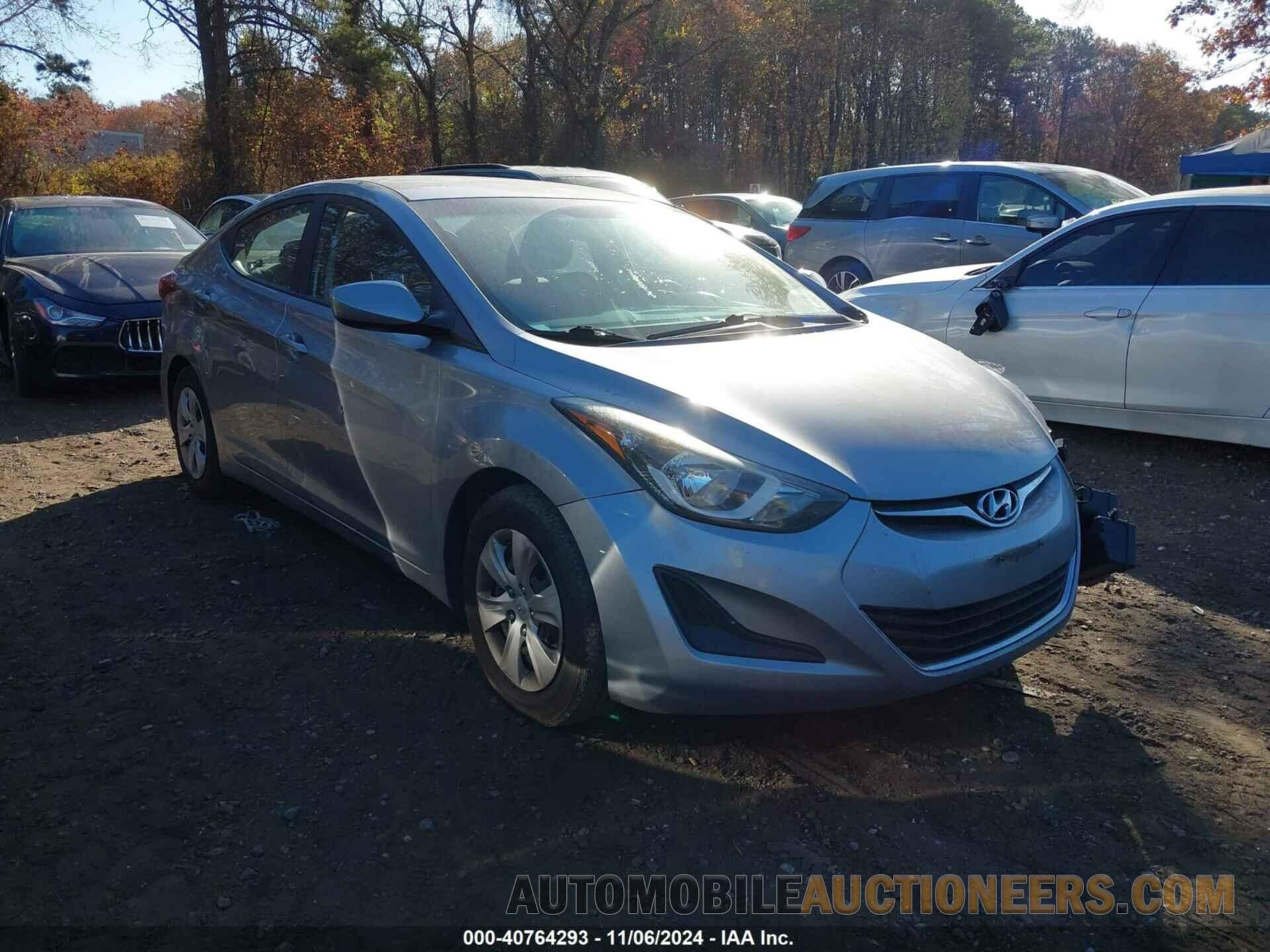 5NPDH4AE8GH754367 HYUNDAI ELANTRA 2016