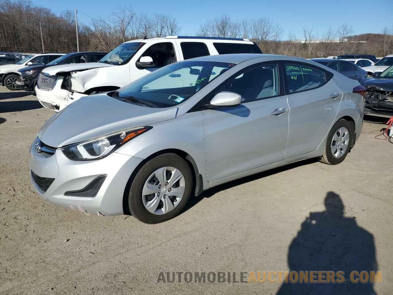 5NPDH4AE8GH762744 HYUNDAI ELANTRA 2016