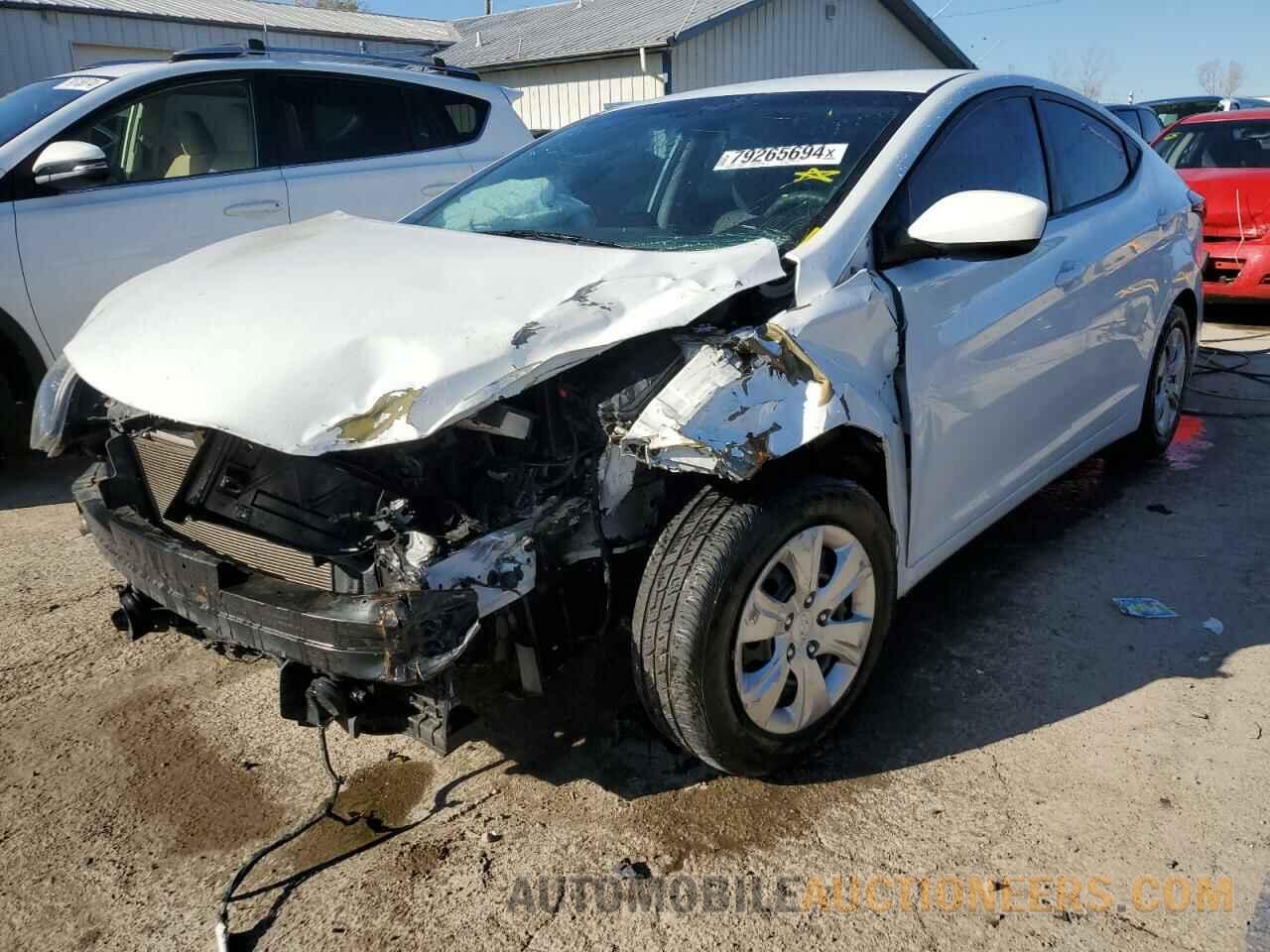 5NPDH4AE8GH773792 HYUNDAI ELANTRA 2016