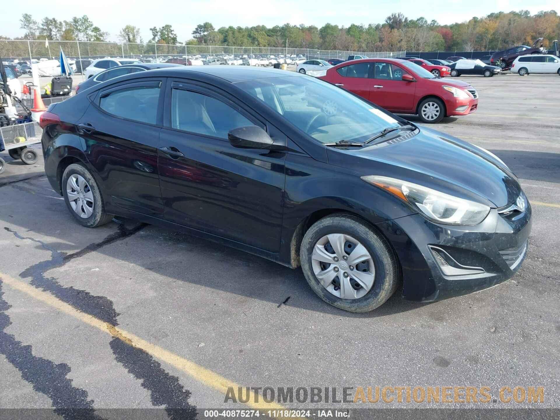 5NPDH4AE8GH789023 HYUNDAI ELANTRA 2016