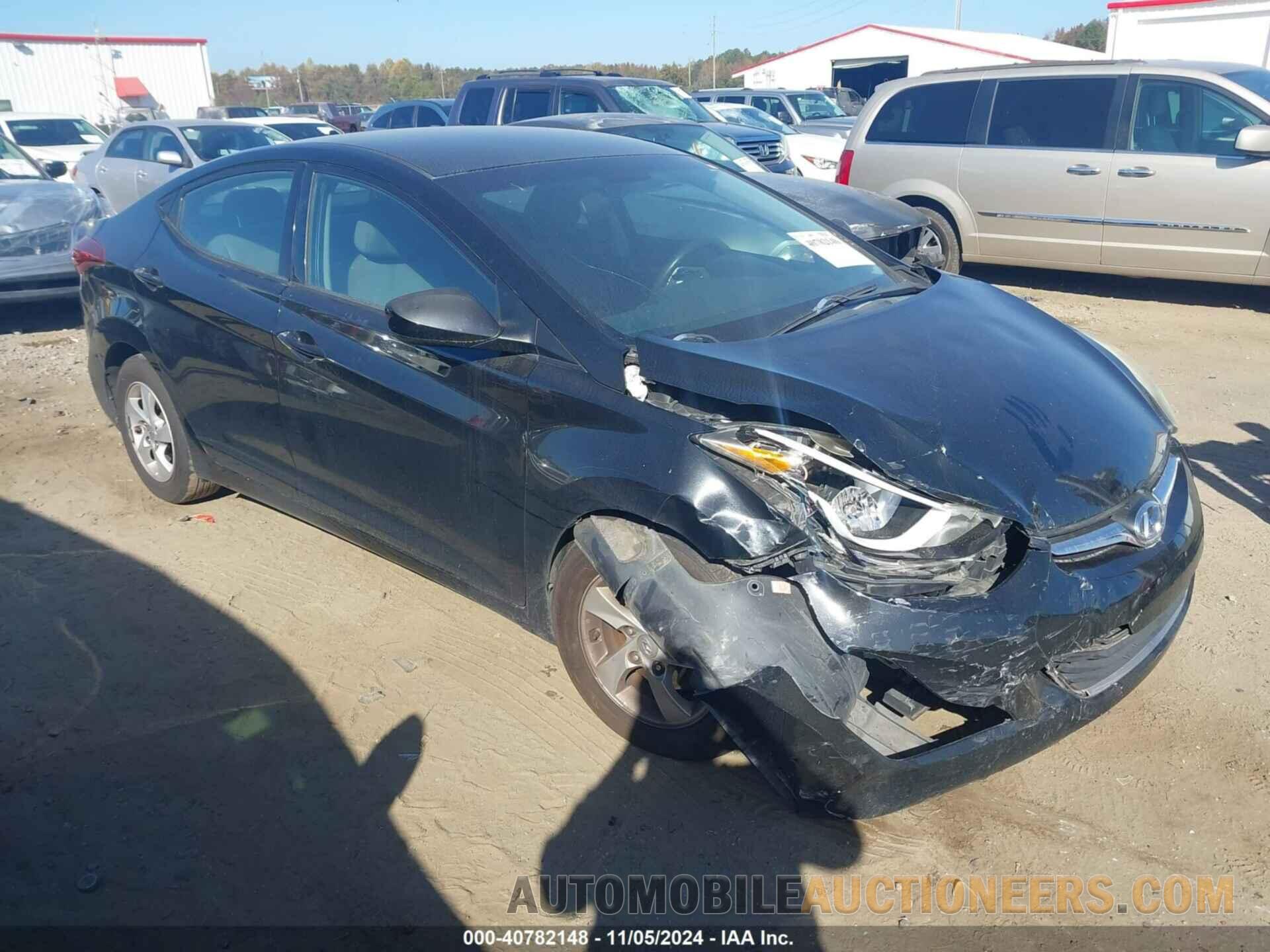 5NPDH4AE9EH471358 HYUNDAI ELANTRA 2014