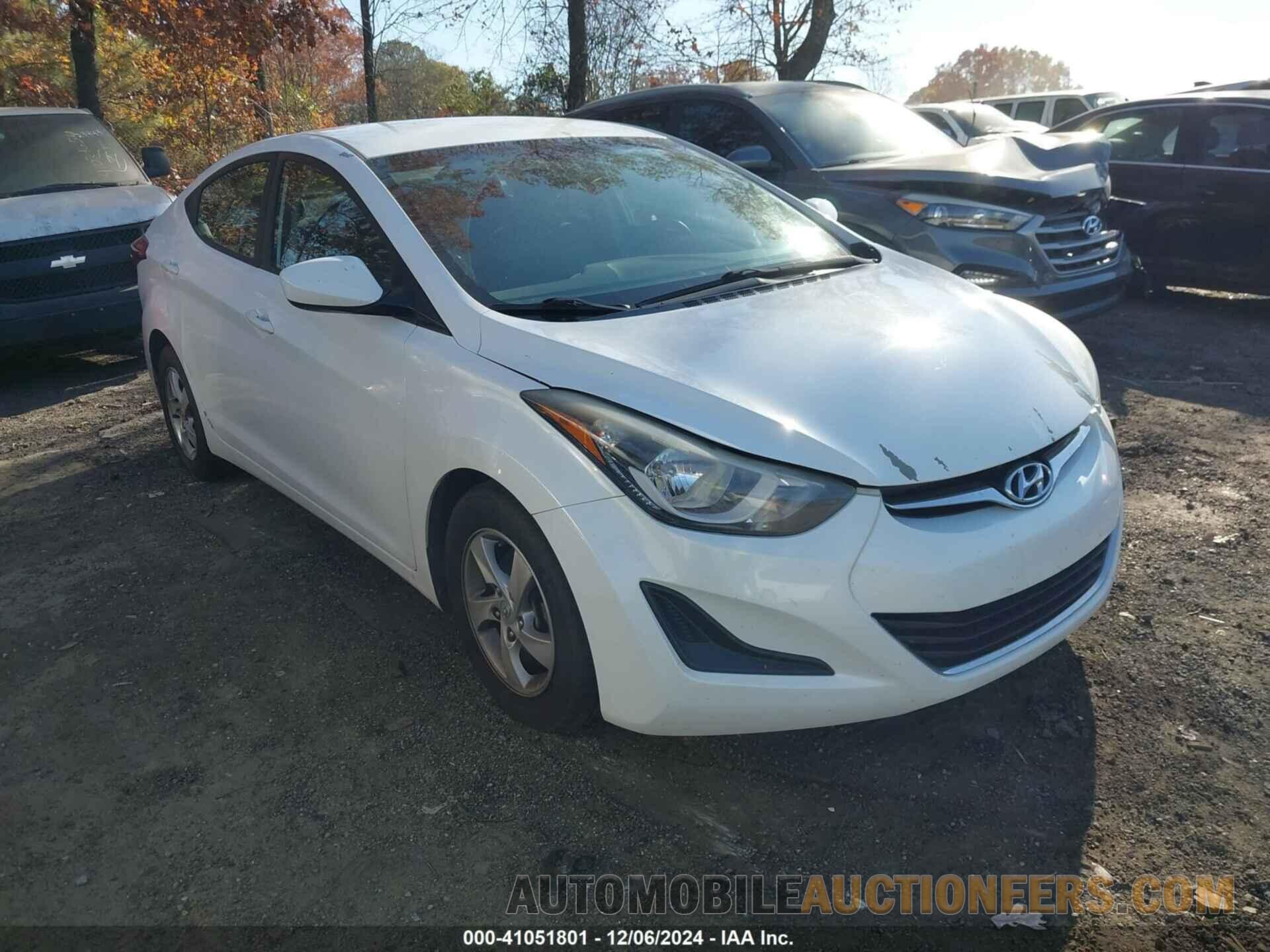 5NPDH4AE9EH503418 HYUNDAI ELANTRA 2014