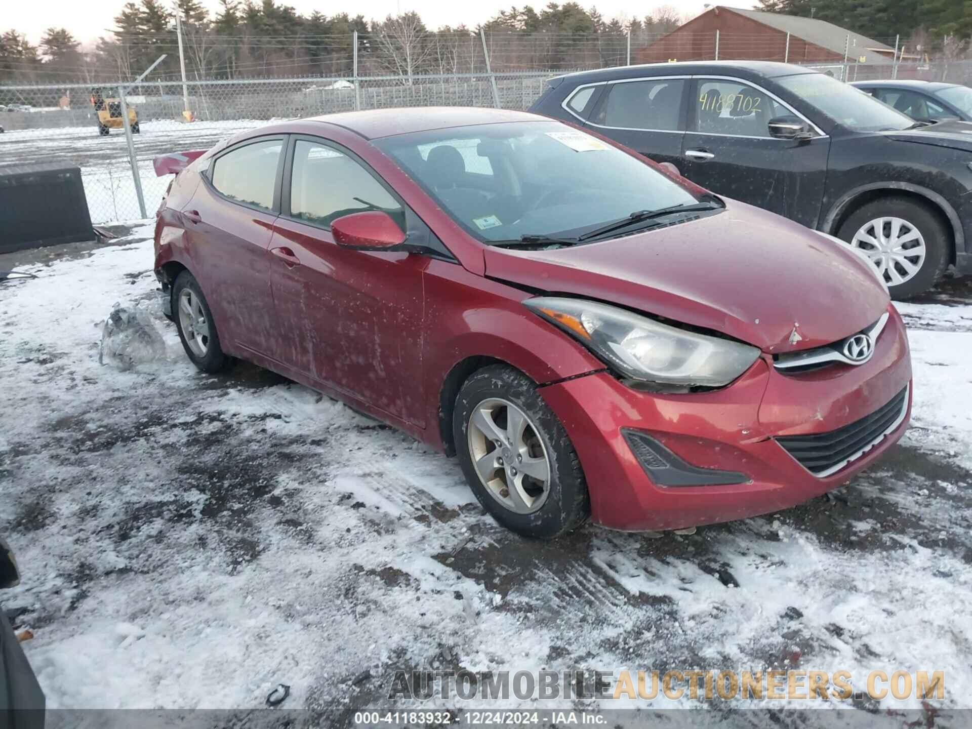 5NPDH4AE9EH542736 HYUNDAI ELANTRA 2014