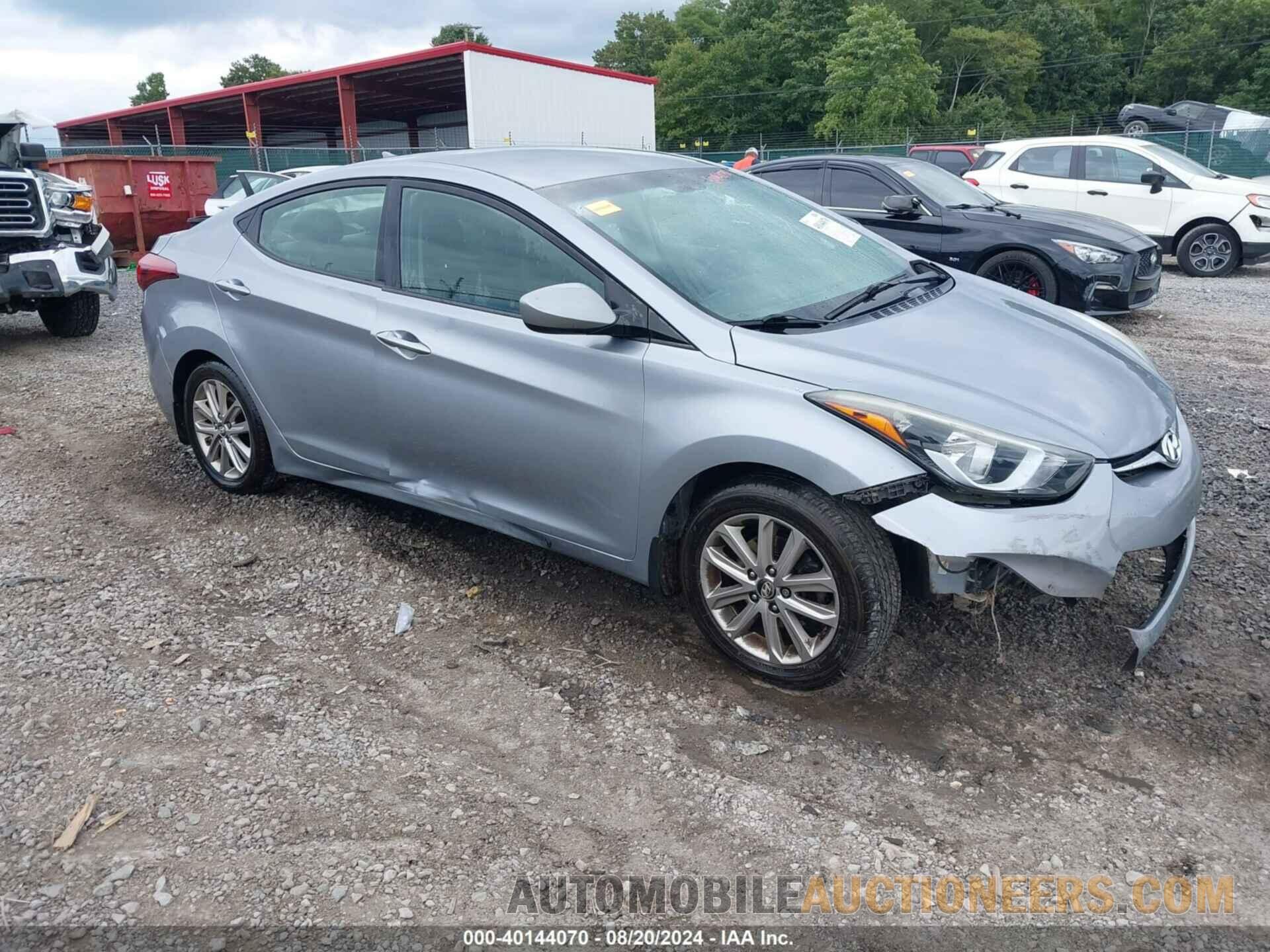 5NPDH4AE9GH654326 HYUNDAI ELANTRA 2016