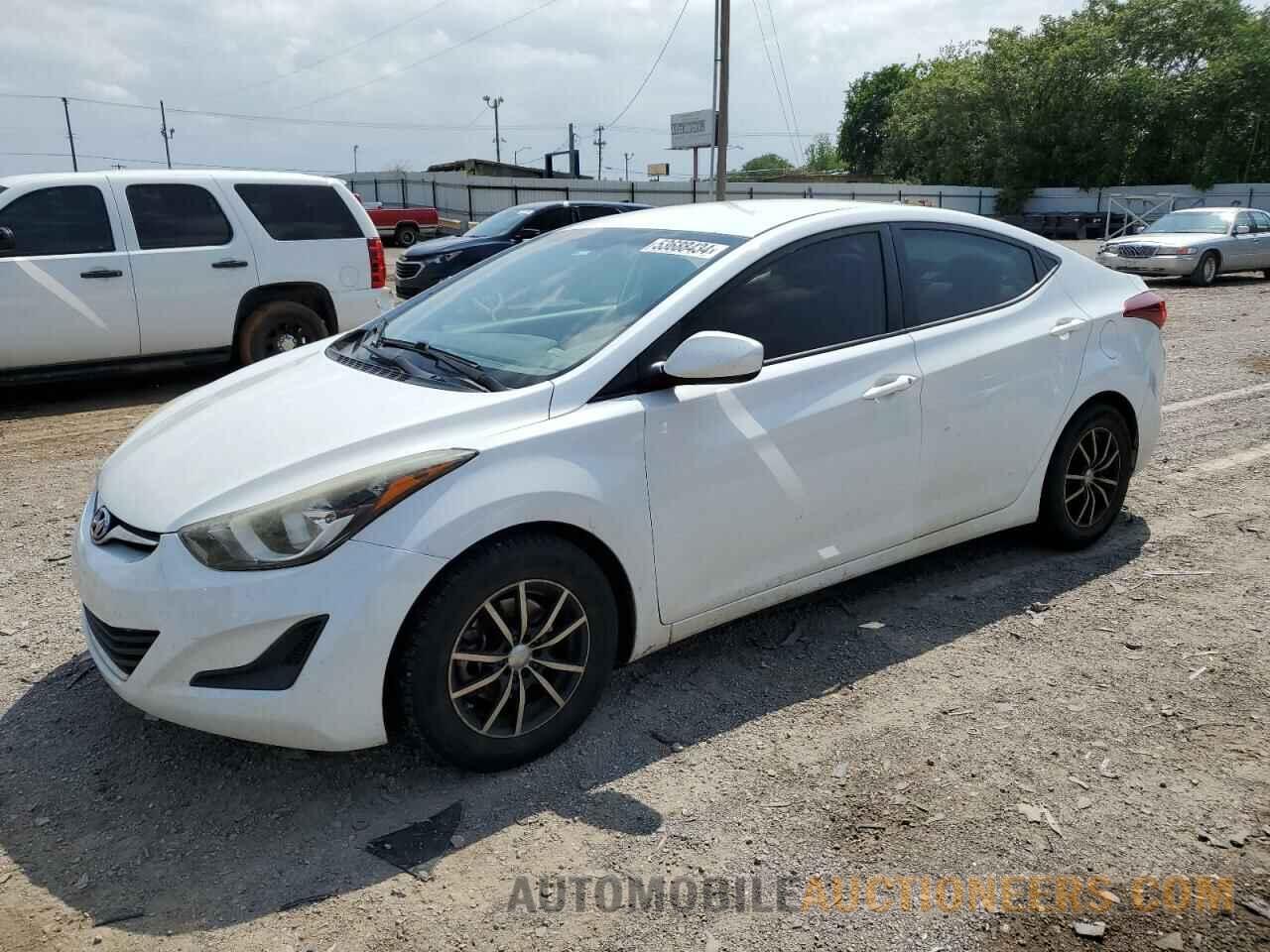 5NPDH4AE9GH669201 HYUNDAI ELANTRA 2016