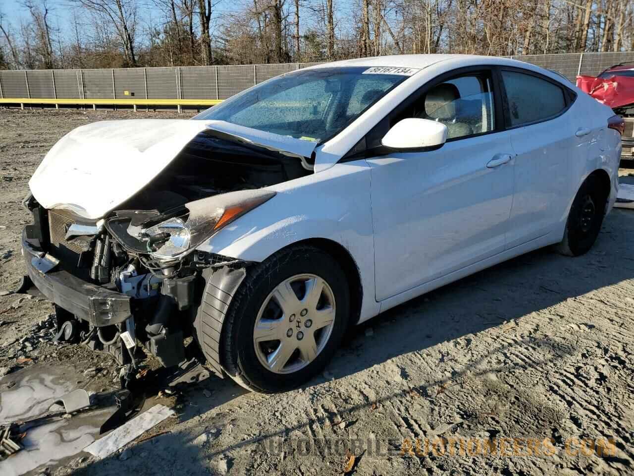 5NPDH4AE9GH677265 HYUNDAI ELANTRA 2016