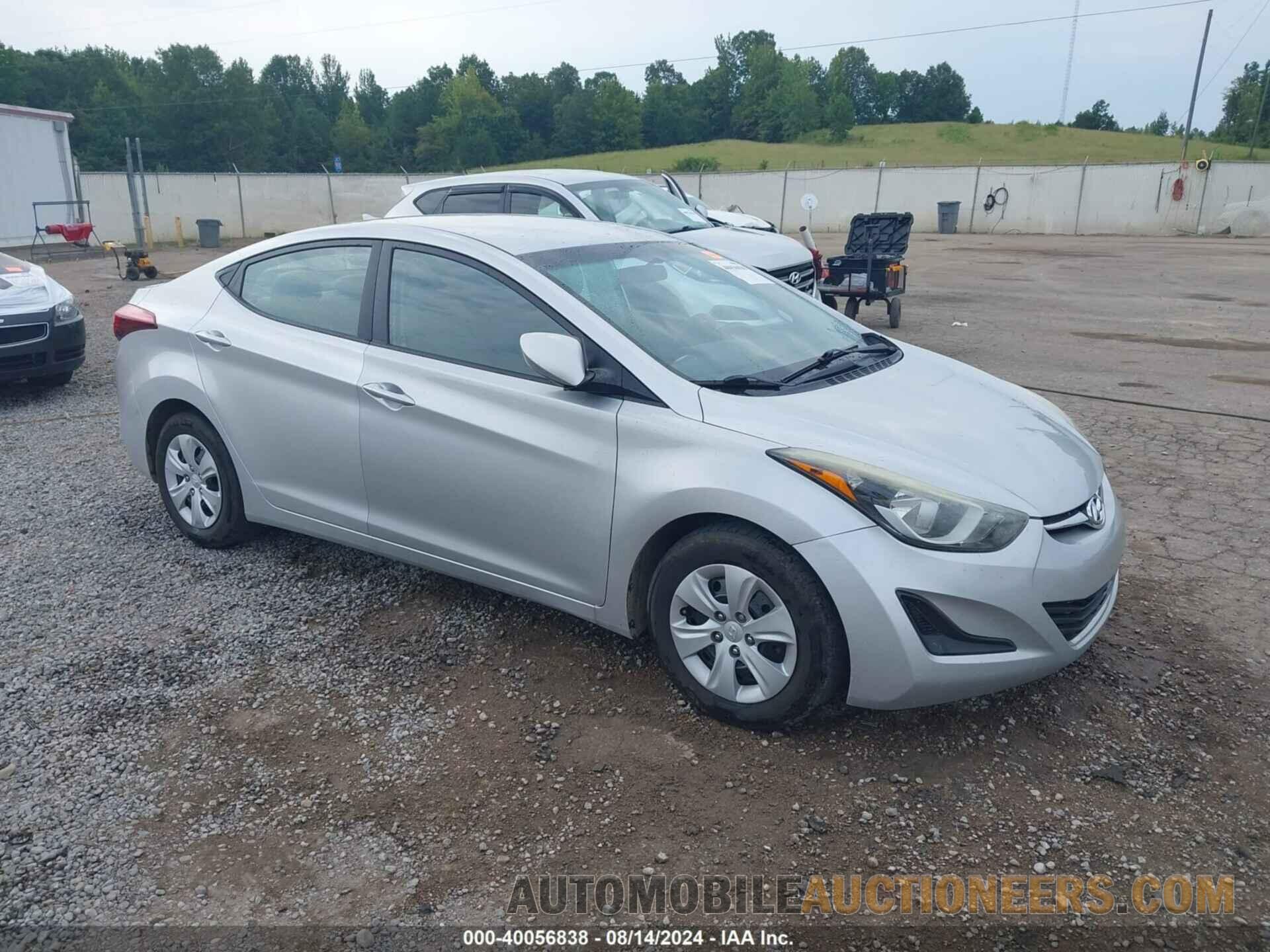 5NPDH4AE9GH703671 HYUNDAI ELANTRA 2016