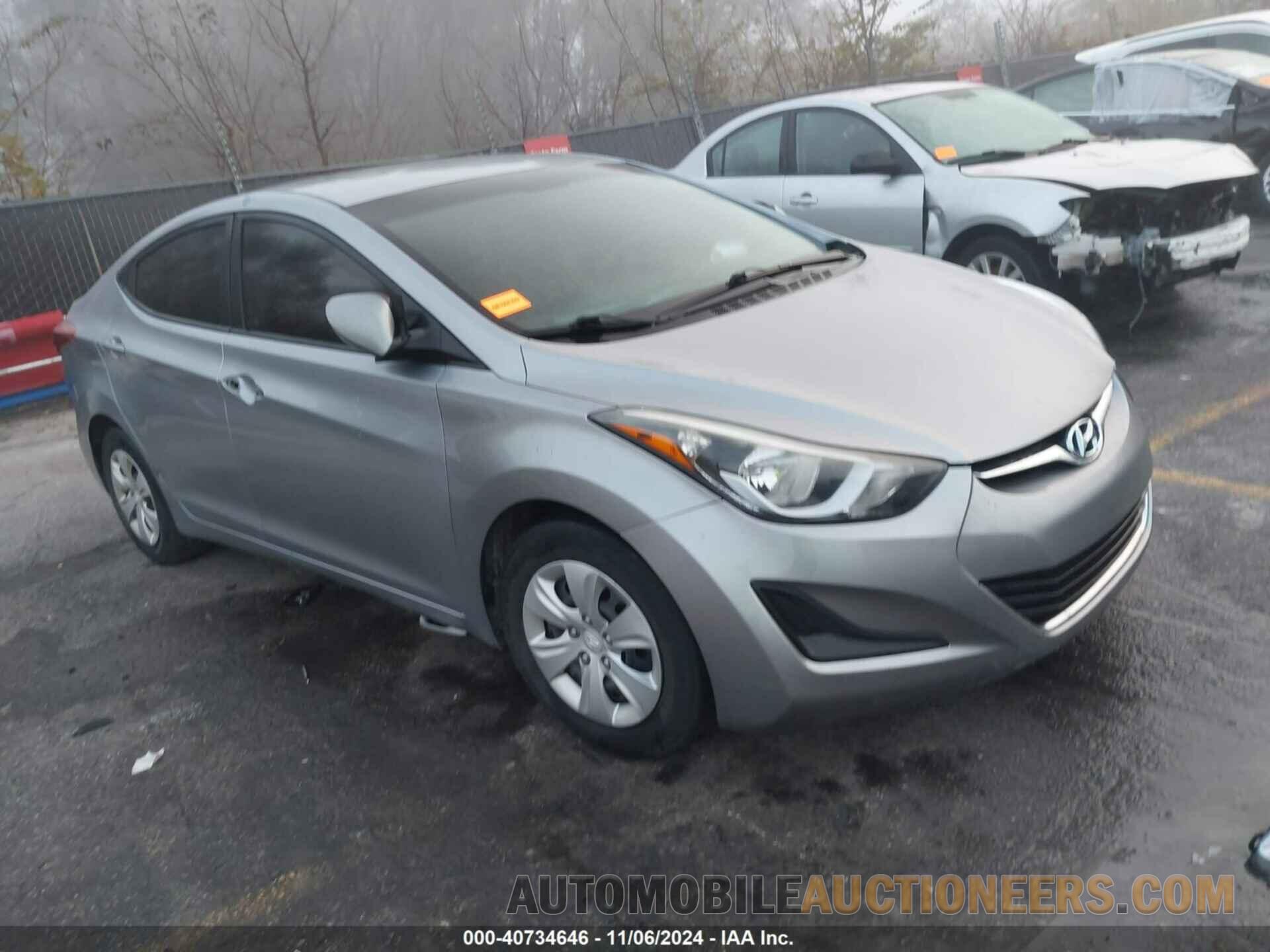 5NPDH4AE9GH706554 HYUNDAI ELANTRA 2016