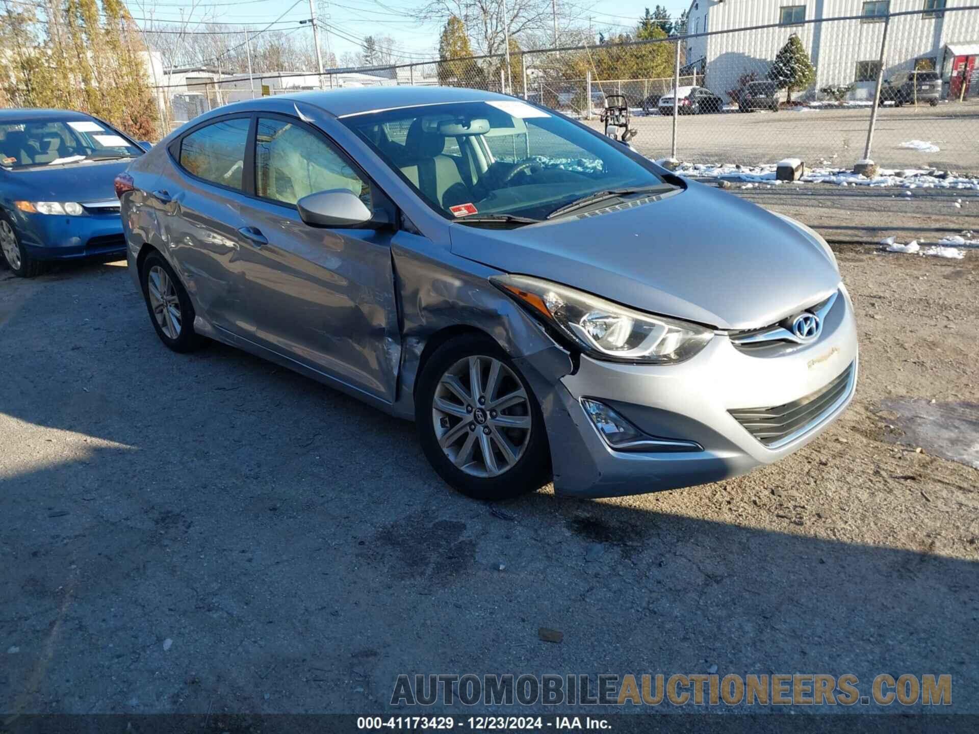 5NPDH4AE9GH714721 HYUNDAI ELANTRA 2016