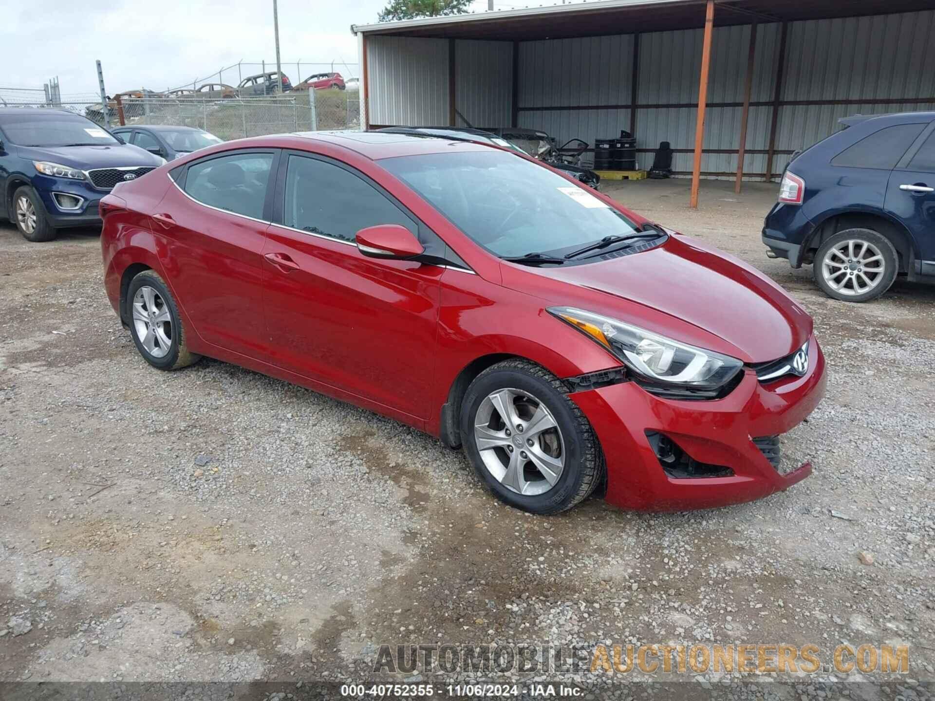 5NPDH4AE9GH728800 HYUNDAI ELANTRA 2016