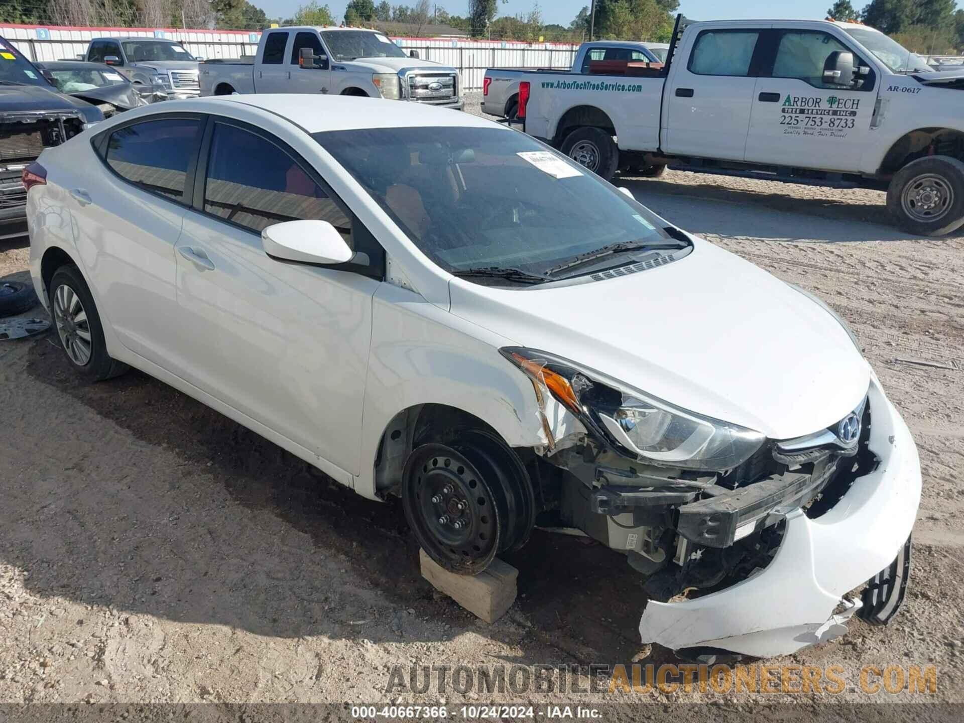 5NPDH4AE9GH768584 HYUNDAI ELANTRA 2016