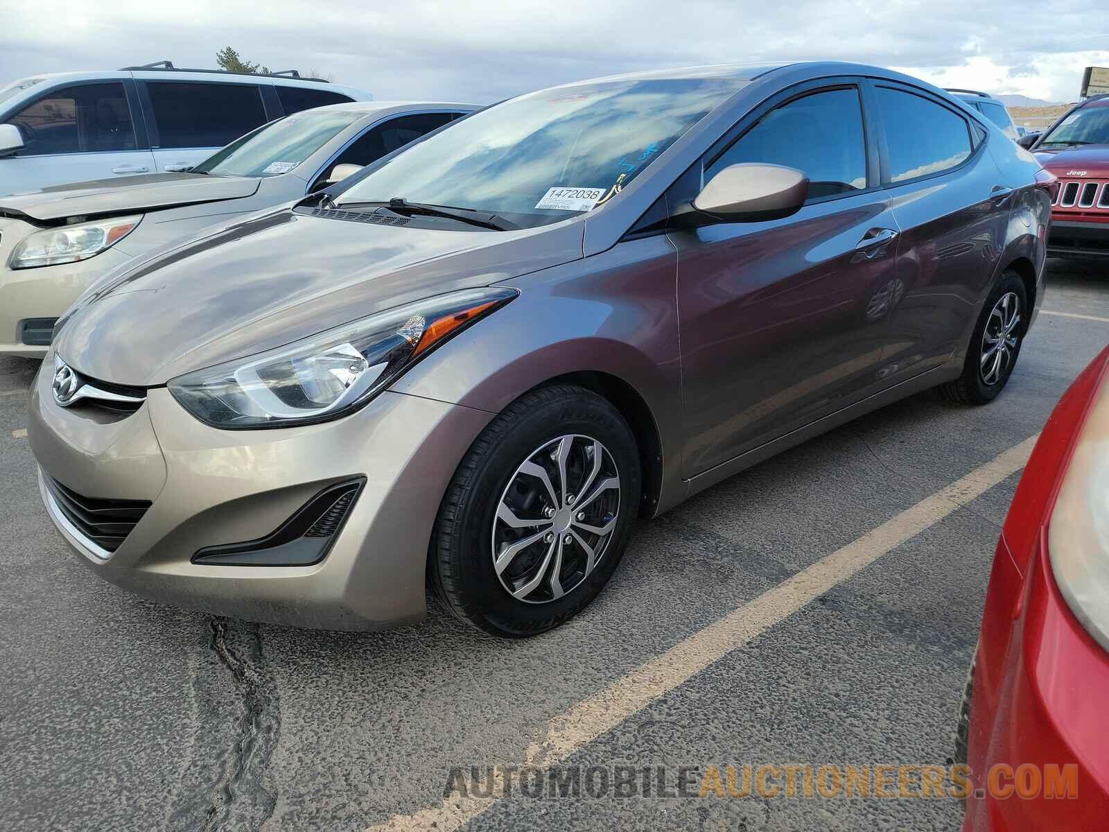 5NPDH4AE9GH773302 Hyundai Elantra 2016