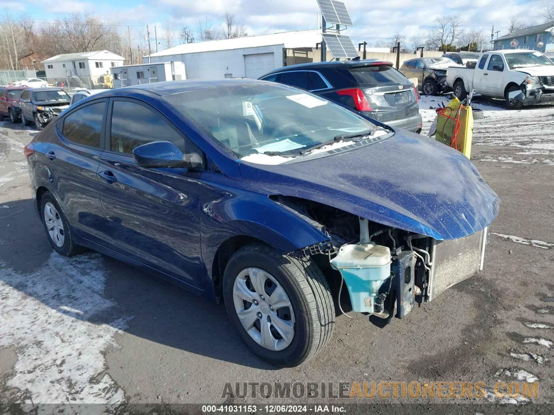 5NPDH4AE9GH773607 HYUNDAI ELANTRA 2016