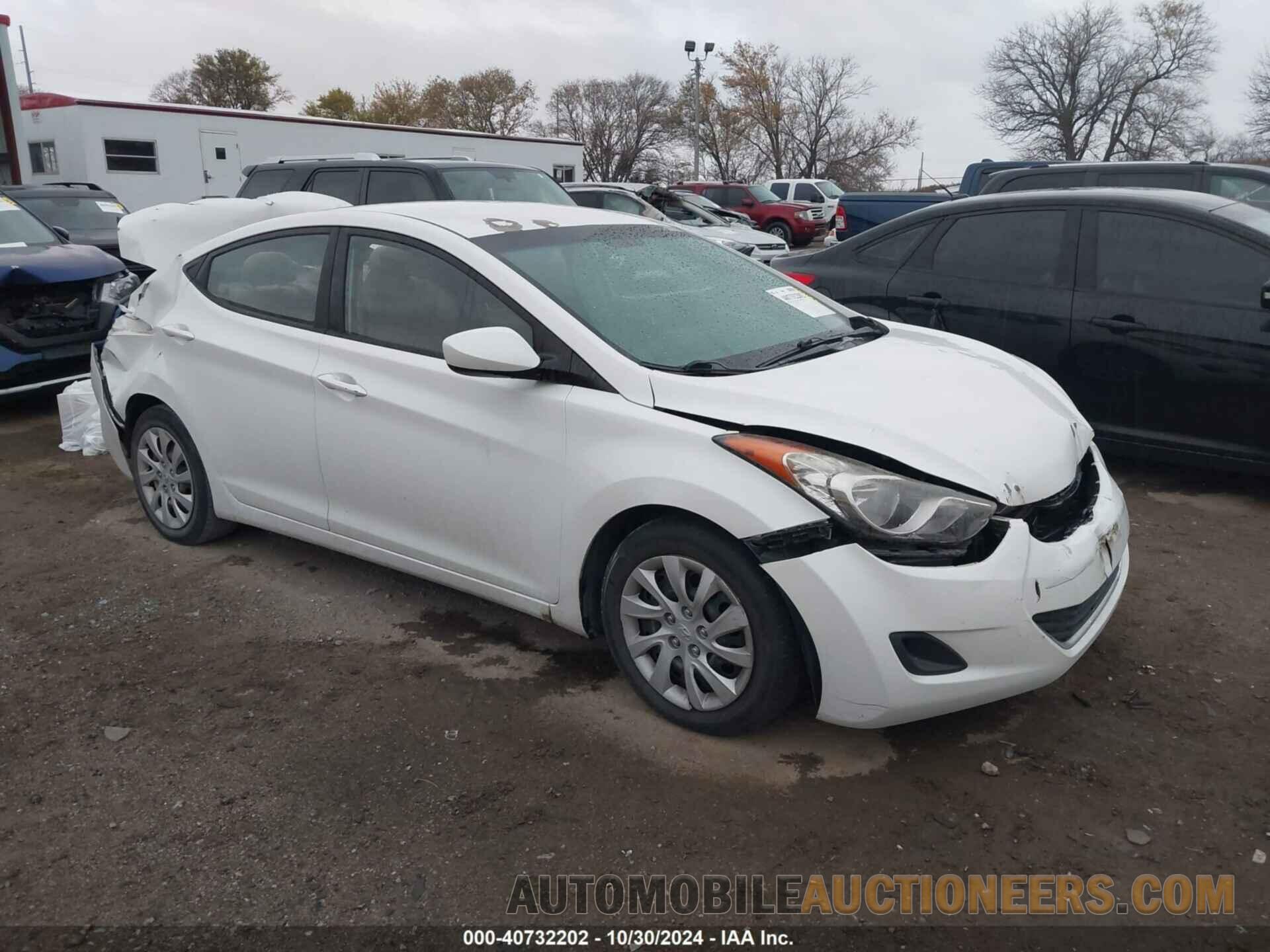 5NPDH4AEXCH066896 HYUNDAI ELANTRA 2012