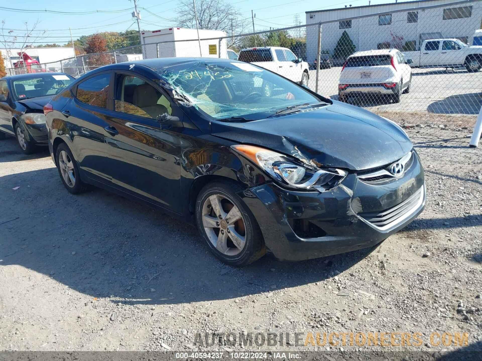 5NPDH4AEXCH116809 HYUNDAI ELANTRA 2012