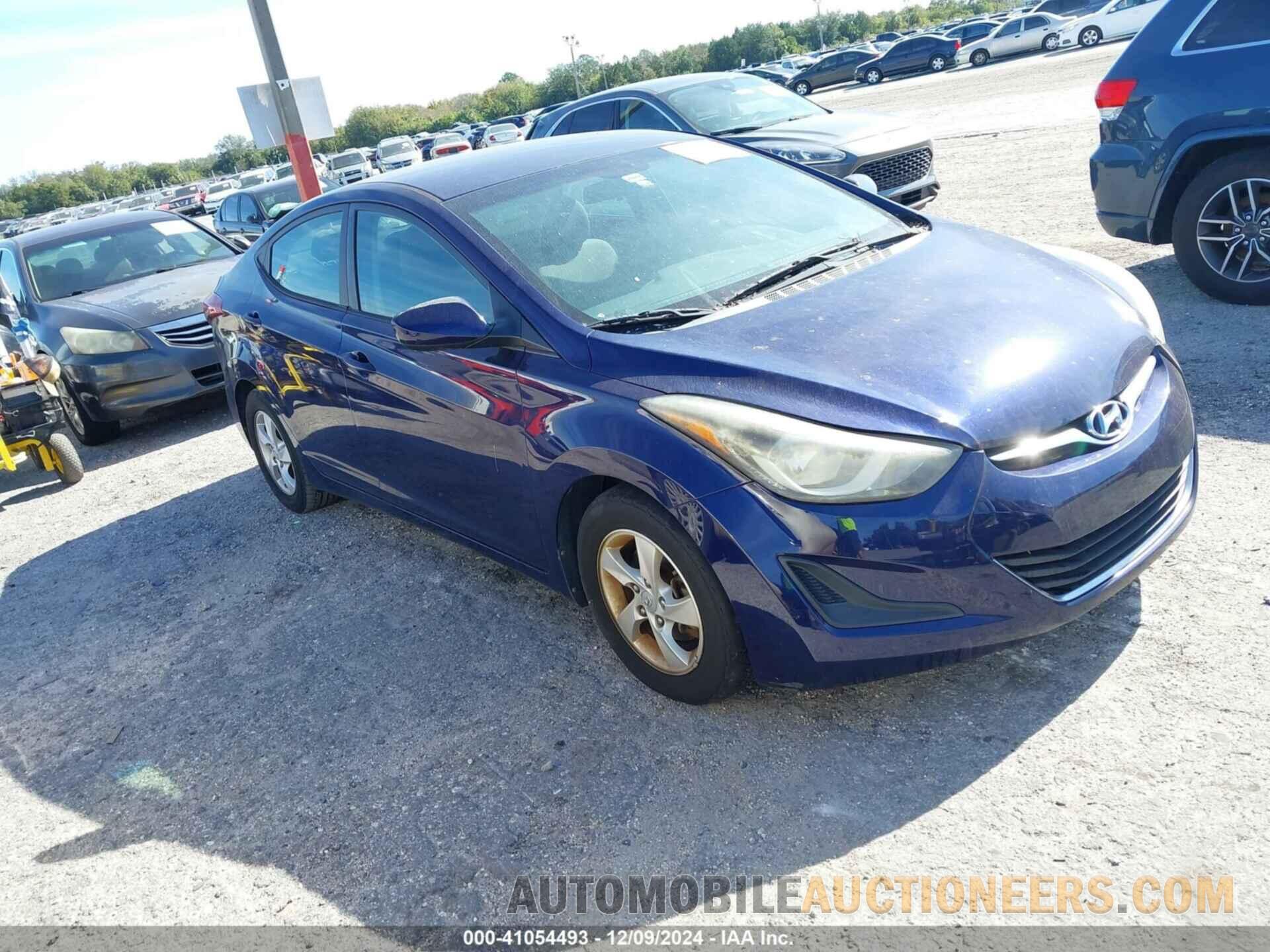 5NPDH4AEXEH456285 HYUNDAI ELANTRA 2014