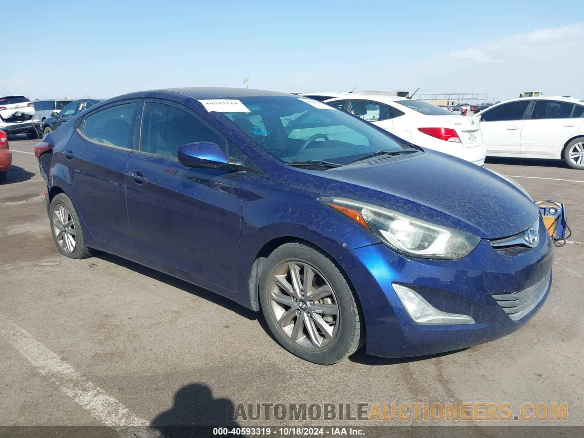 5NPDH4AEXEH507977 HYUNDAI ELANTRA 2014