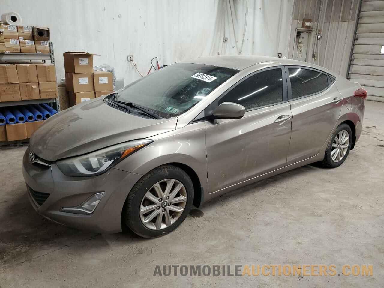 5NPDH4AEXEH545497 HYUNDAI ELANTRA 2014