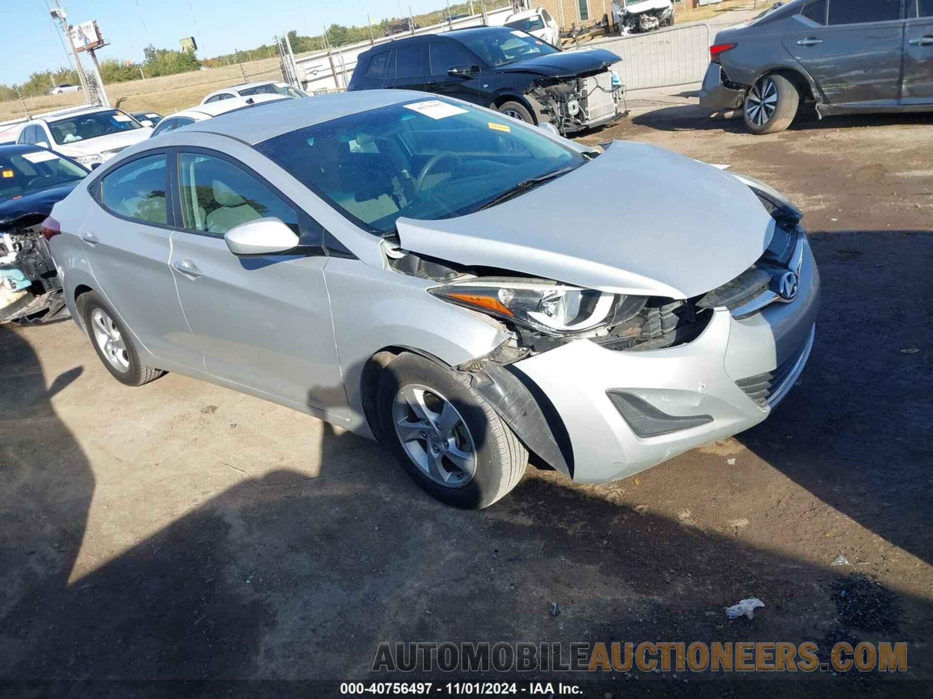 5NPDH4AEXFH591445 HYUNDAI ELANTRA 2015