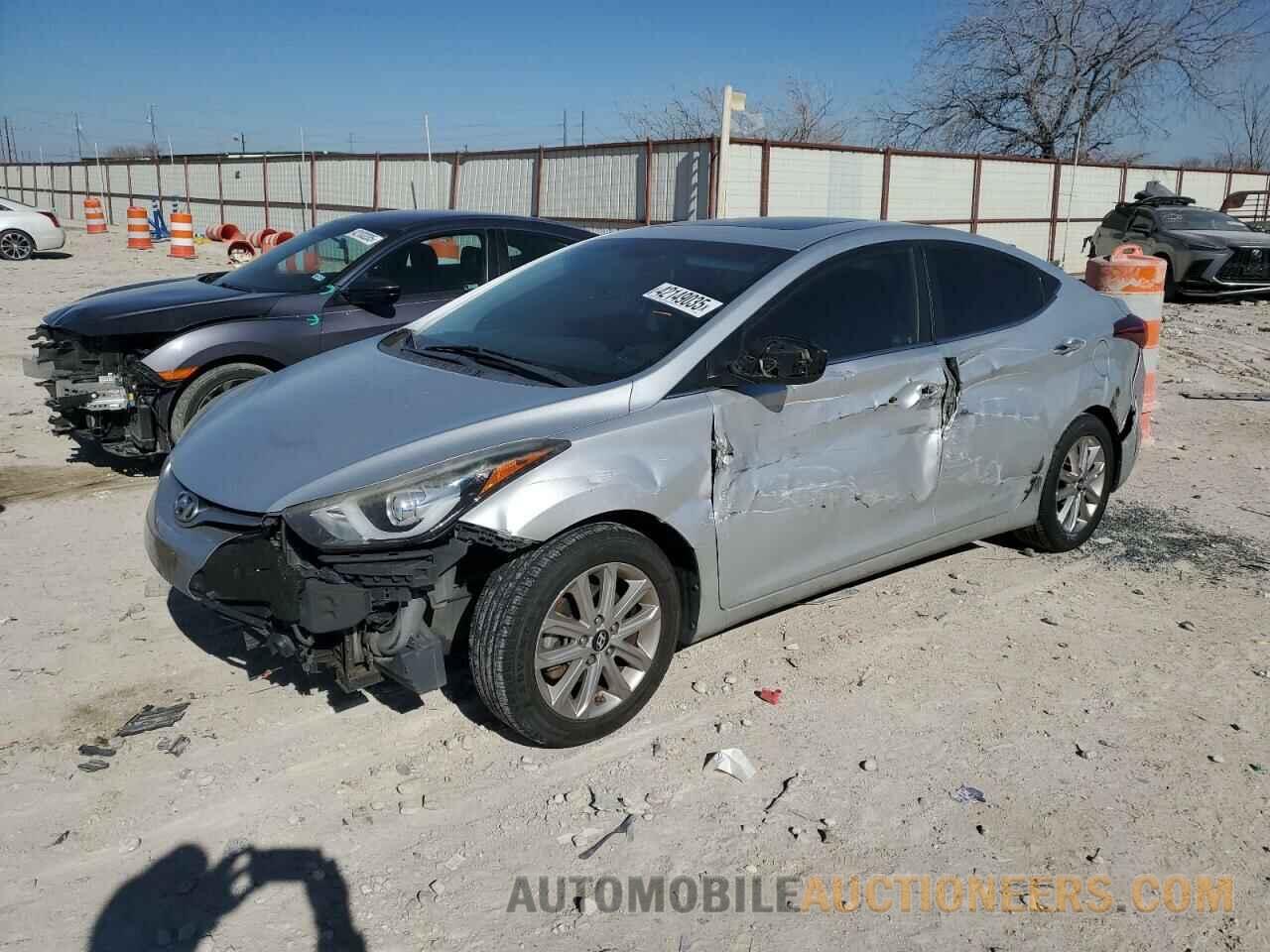 5NPDH4AEXFH597603 HYUNDAI ELANTRA 2015