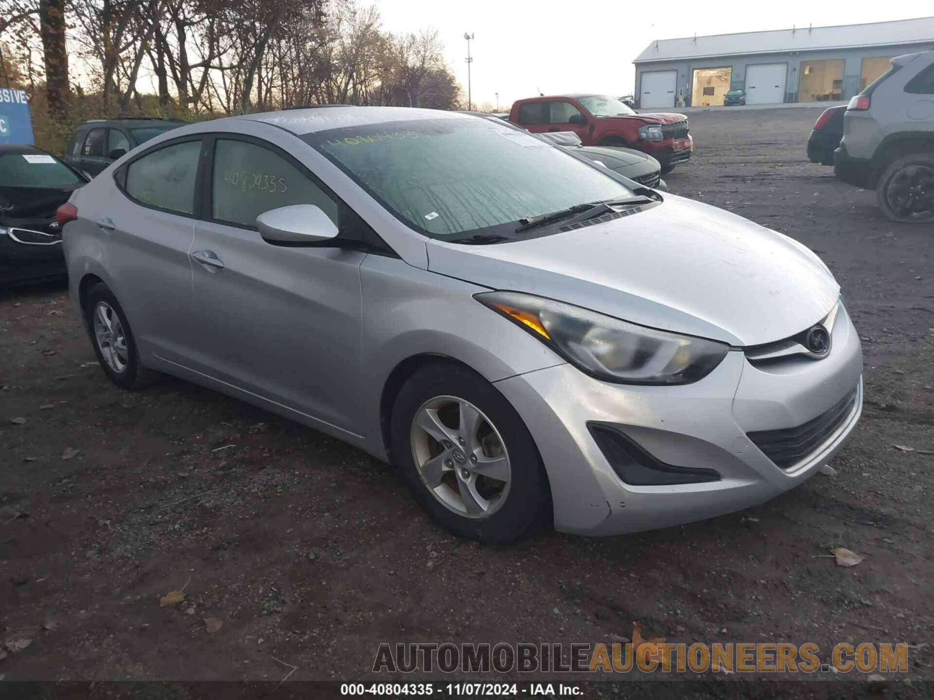 5NPDH4AEXFH598265 HYUNDAI ELANTRA 2015