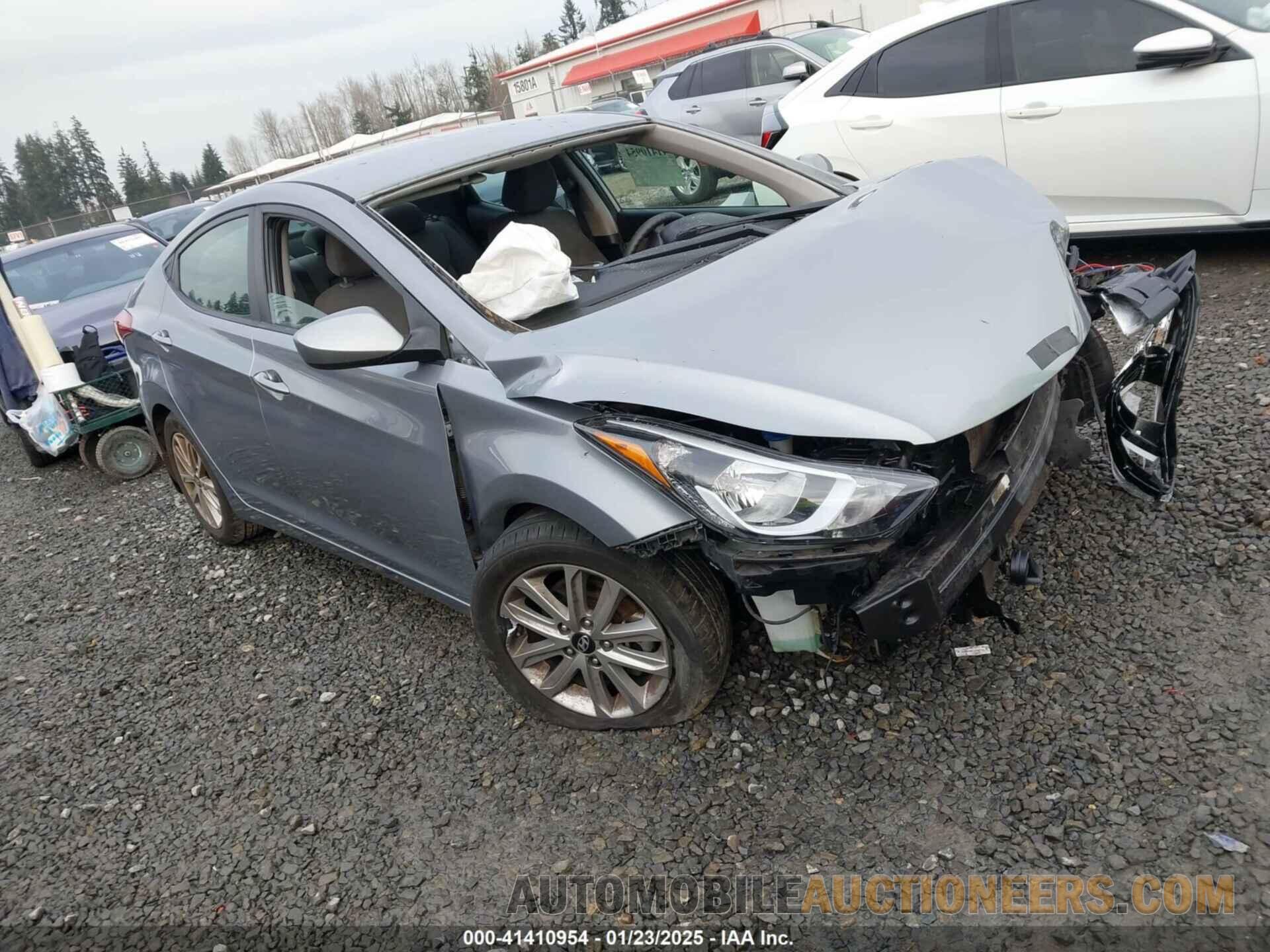 5NPDH4AEXFH598279 HYUNDAI ELANTRA 2015