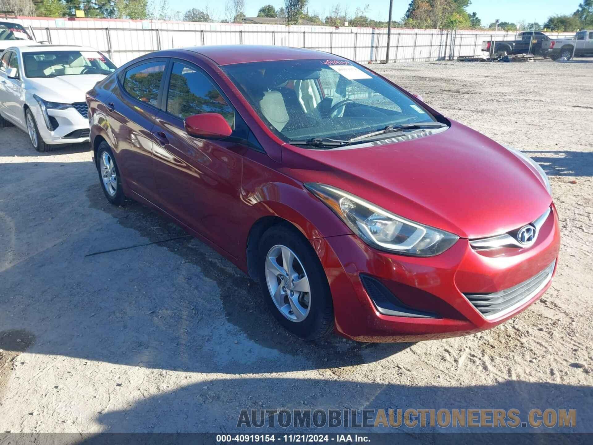 5NPDH4AEXFH642541 HYUNDAI ELANTRA 2015