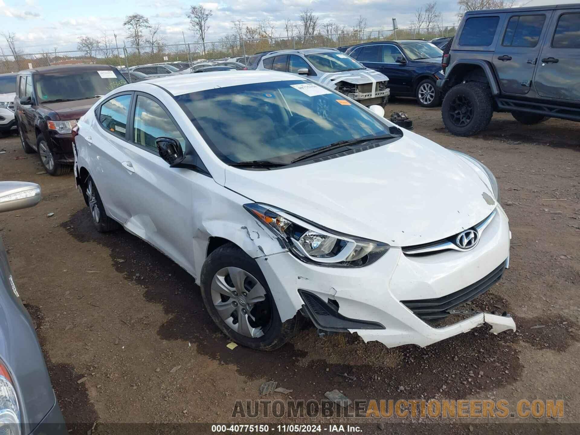 5NPDH4AEXGH680952 HYUNDAI ELANTRA 2016