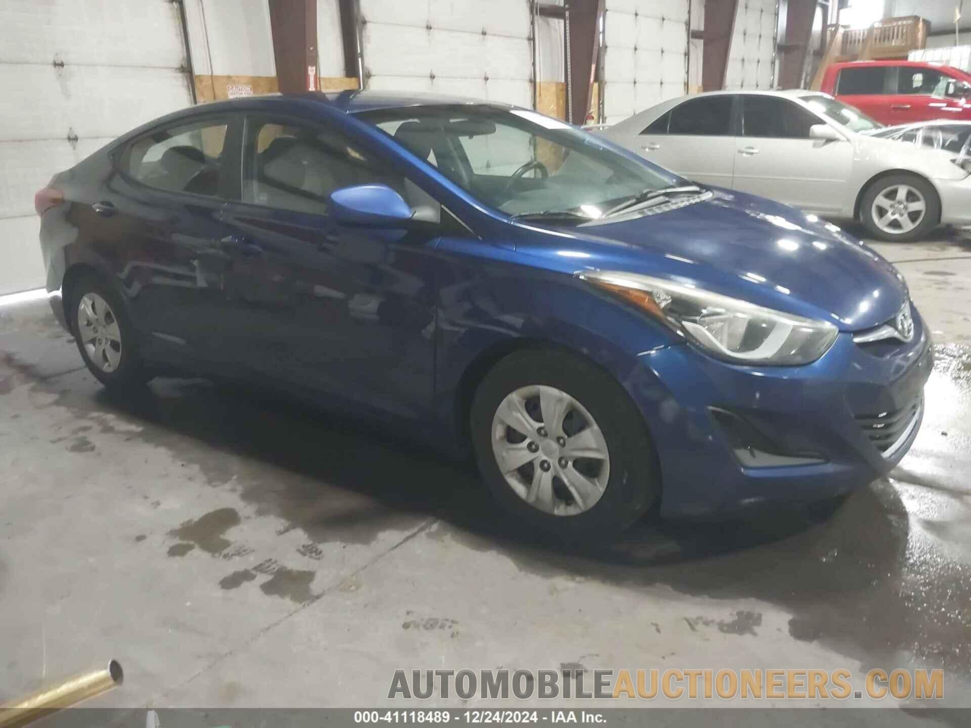 5NPDH4AEXGH700438 HYUNDAI ELANTRA 2016