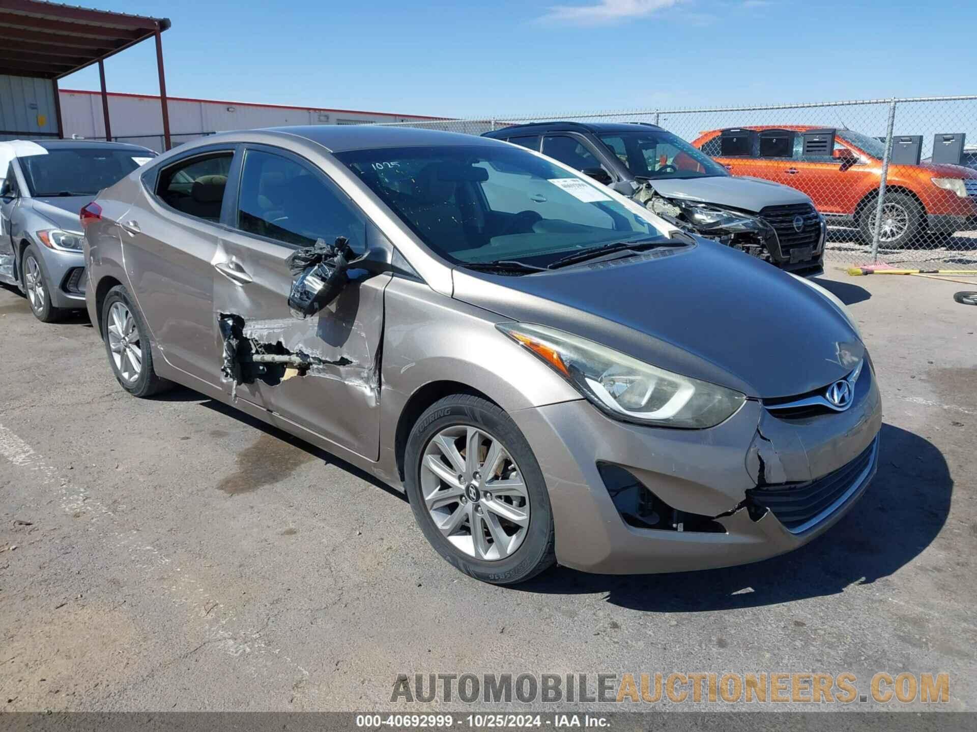 5NPDH4AEXGH726151 HYUNDAI ELANTRA 2016