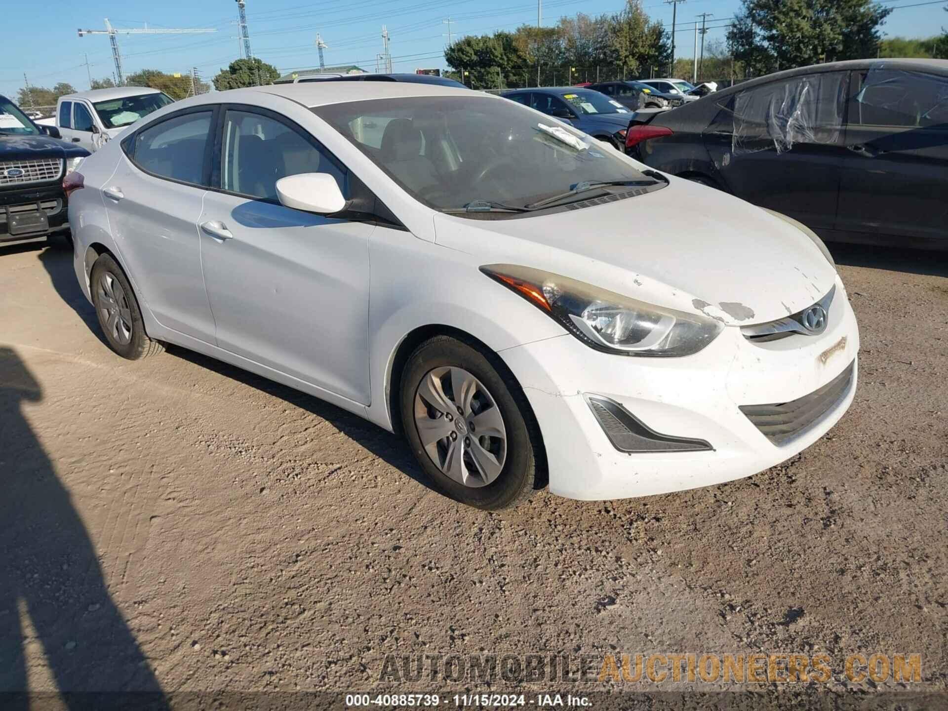 5NPDH4AEXGH735738 HYUNDAI ELANTRA 2016