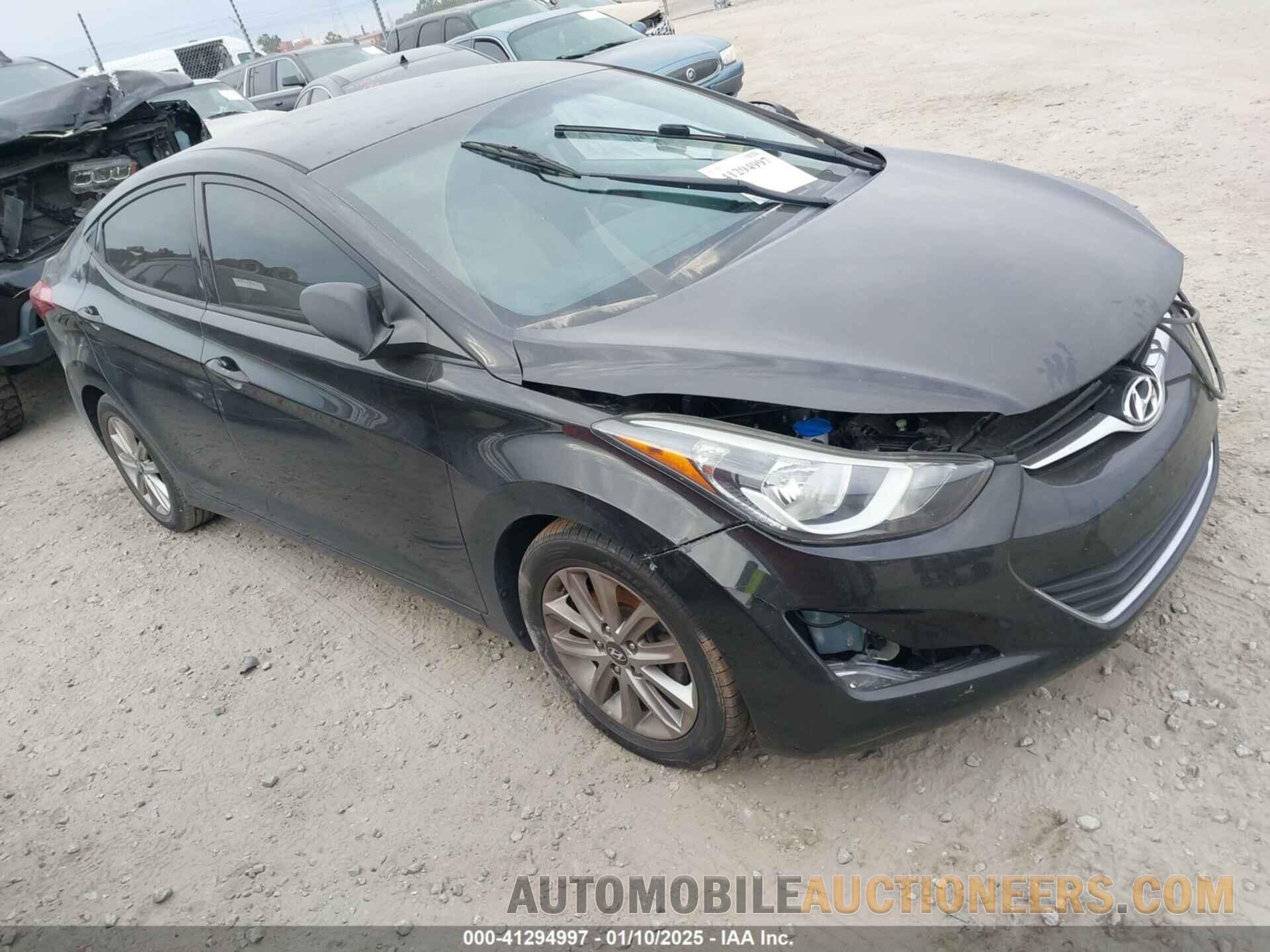 5NPDH4AEXGH742205 HYUNDAI ELANTRA 2016