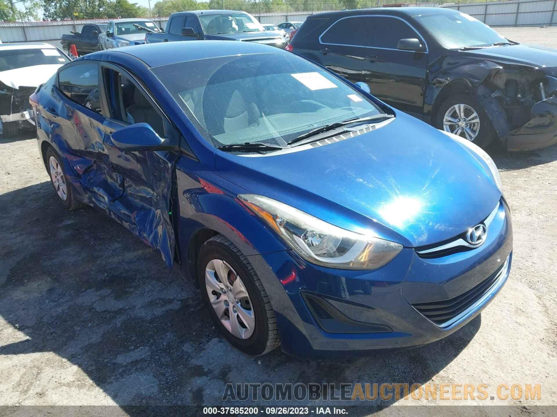 5NPDH4AEXGH745721 HYUNDAI ELANTRA 2016